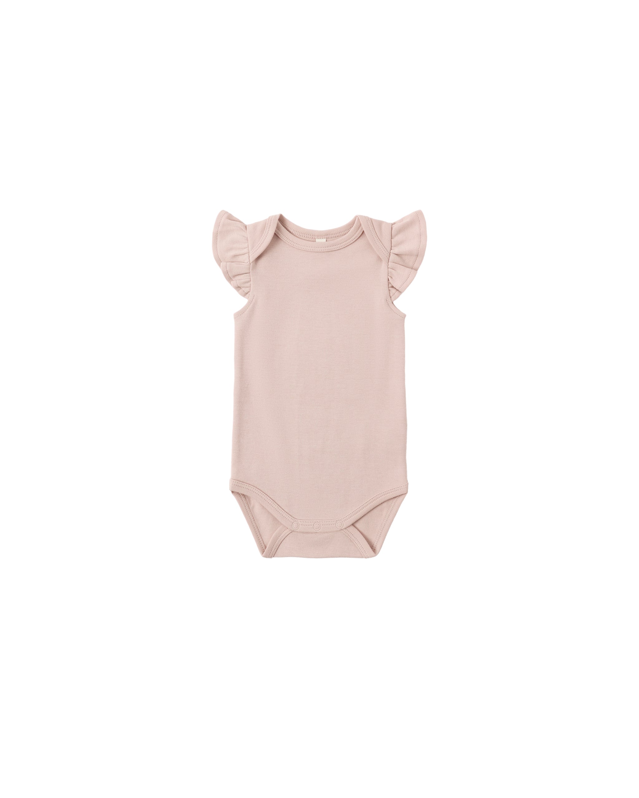 Quincy Mae Flutter Sleeve Bodysuit - Blush