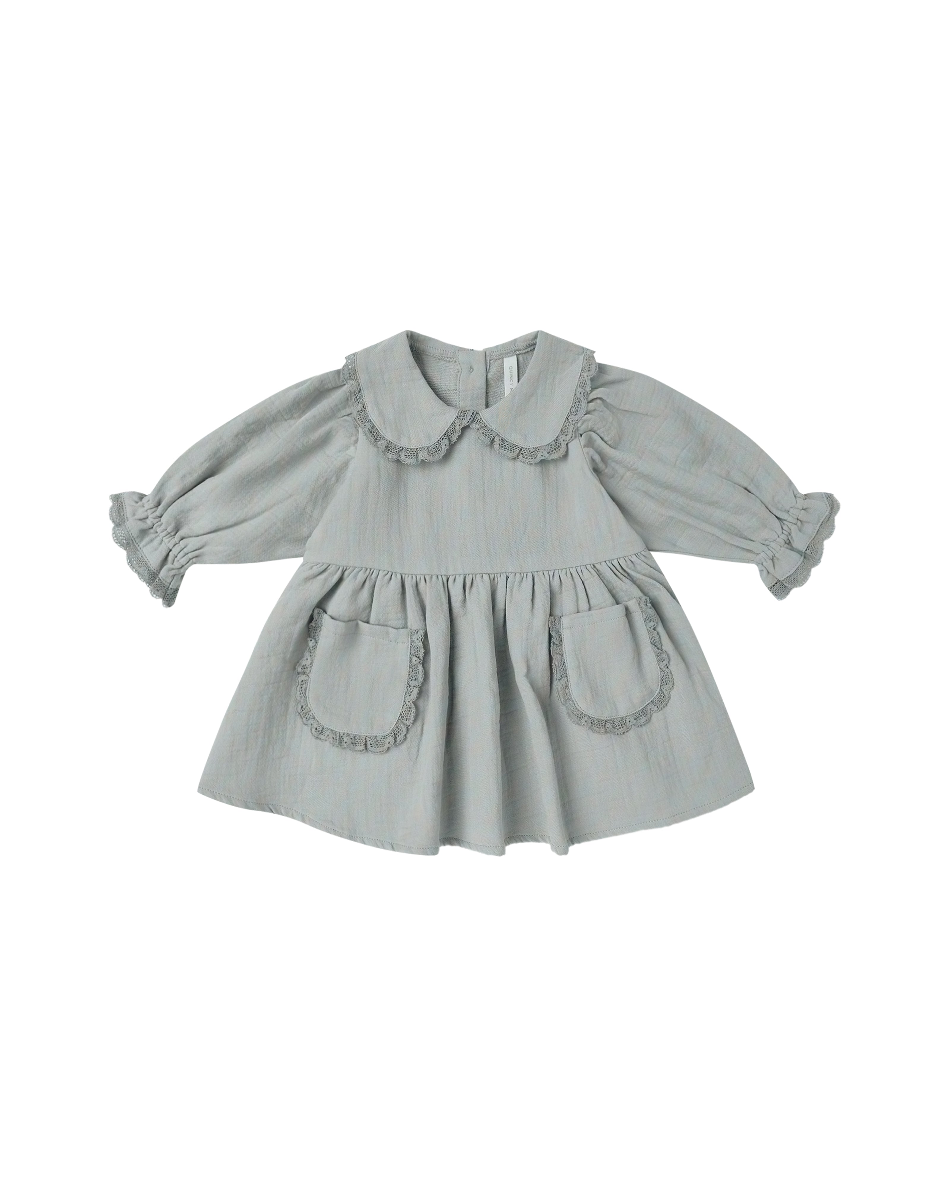Quincy Mae Marisol Dress - Steel Blue