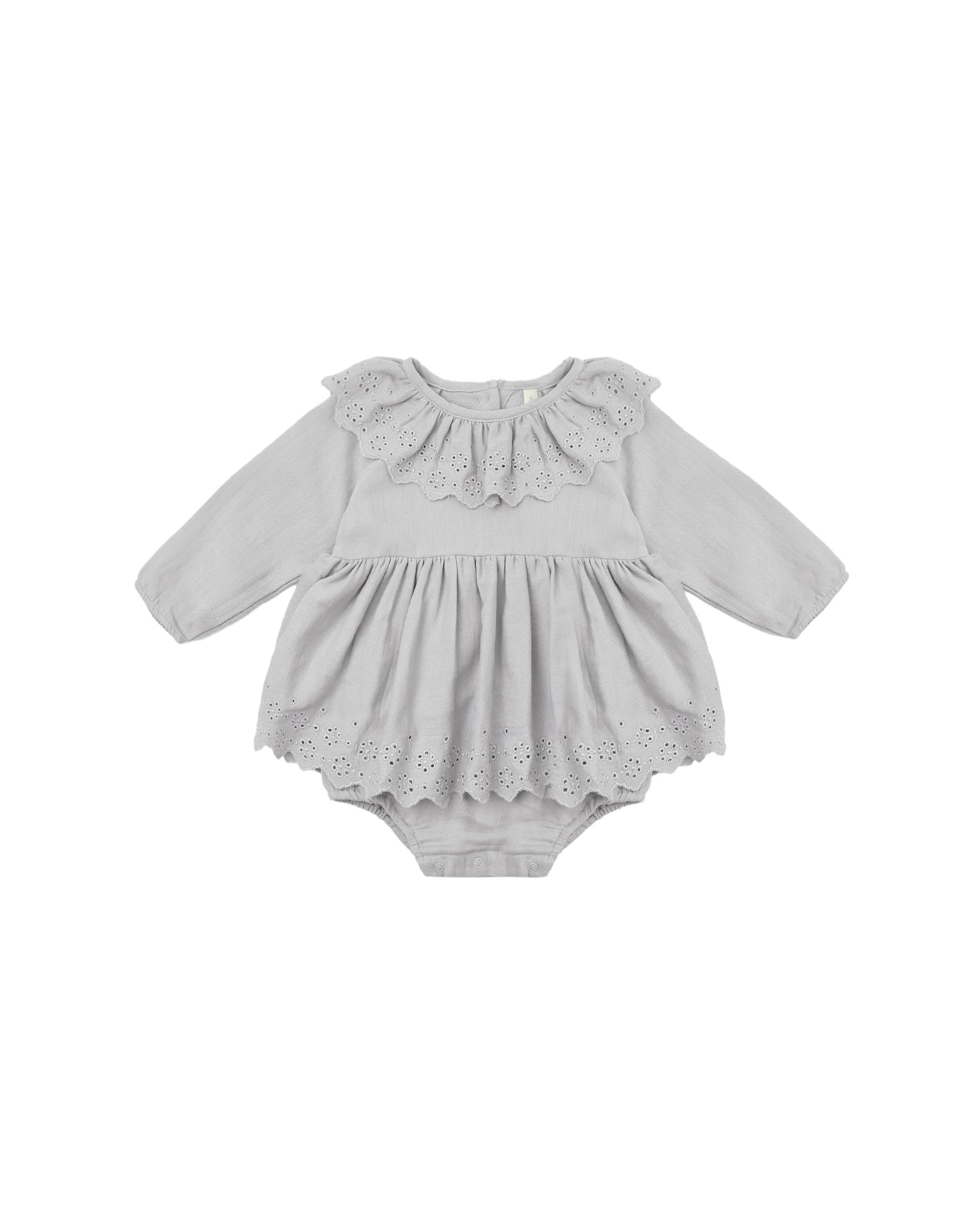 Quincy Mae Thalia Romper - Cloud