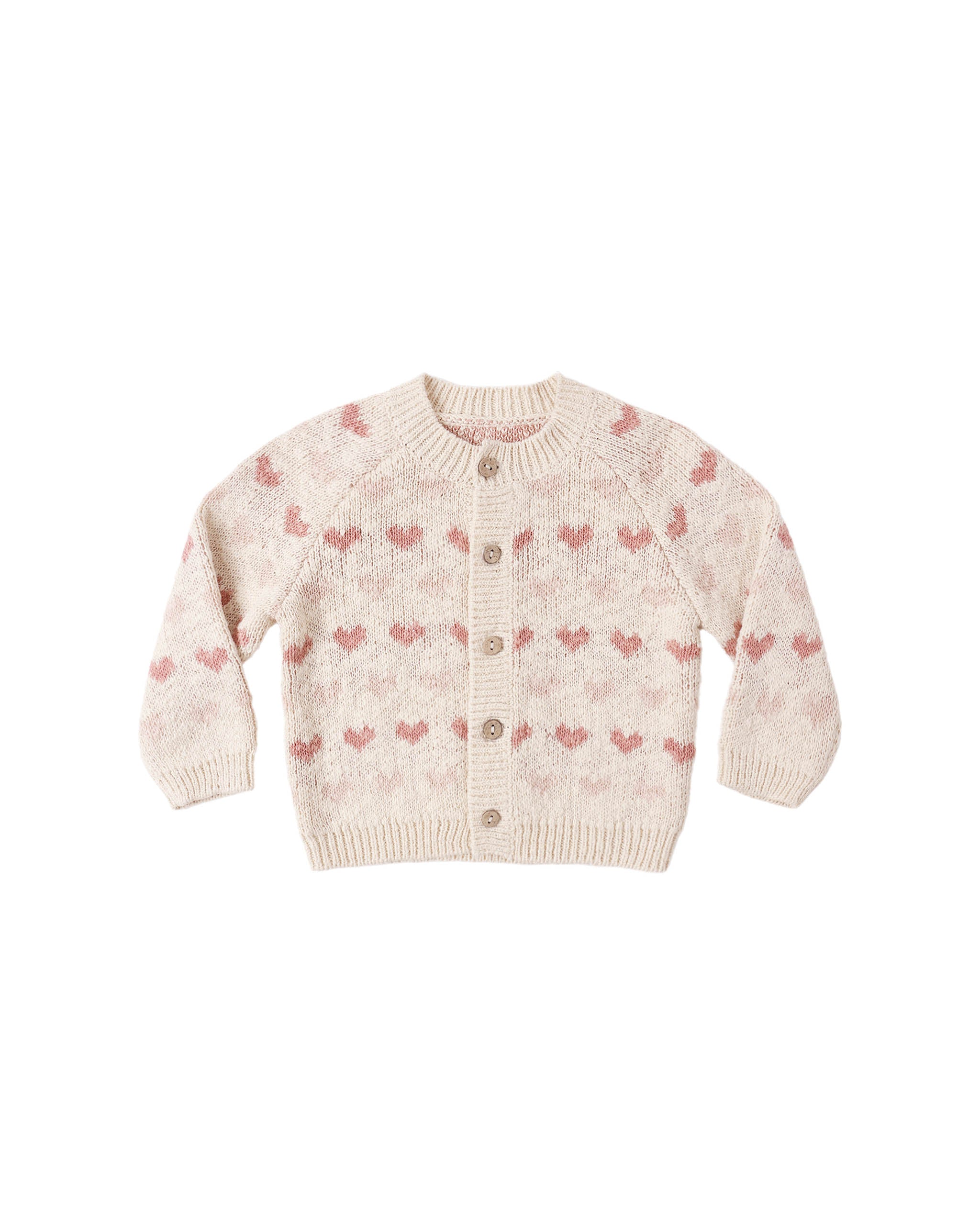 Quincy Mae Knit Cardigan - Hearts