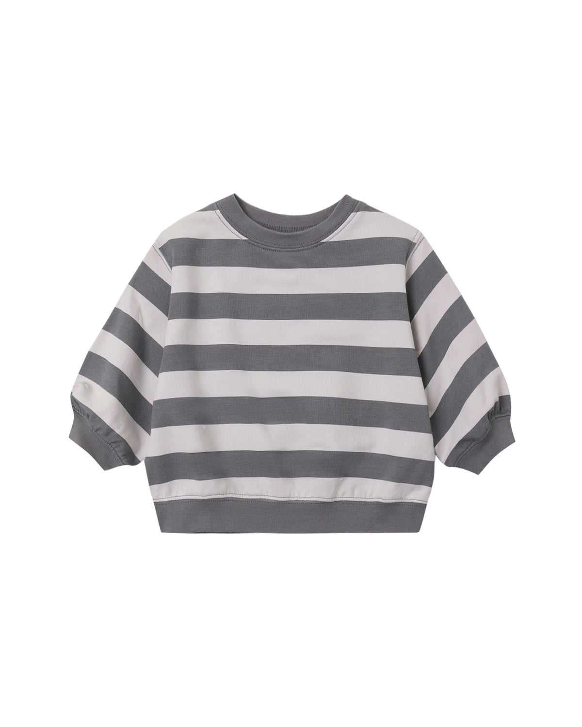 Quincy Mae Oversized Crew Sweatshirt - Midnight Stripe