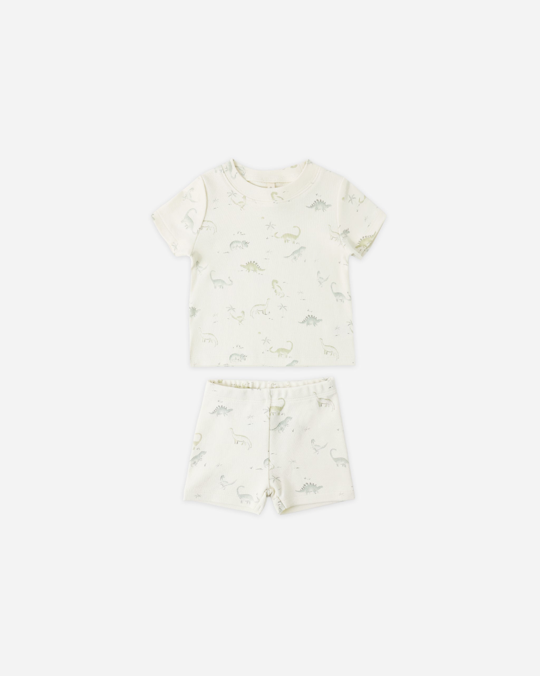 Quincy Mae Summer Pajama Set - Dinosaur