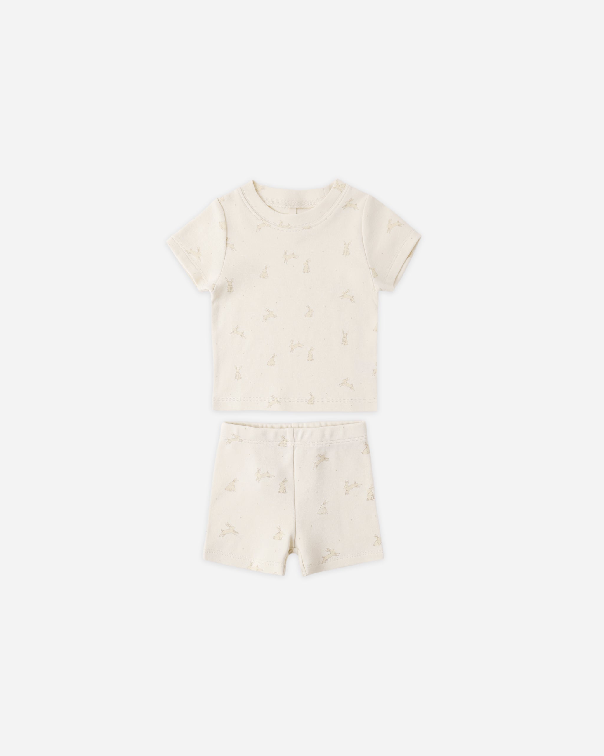 Quincy Mae Summer Pajama Set - Bunnies