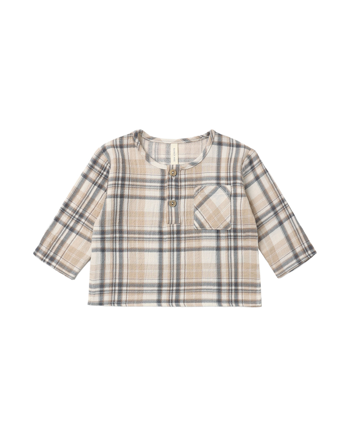 Quincy Mae Rory Shirt - Fall Plaid