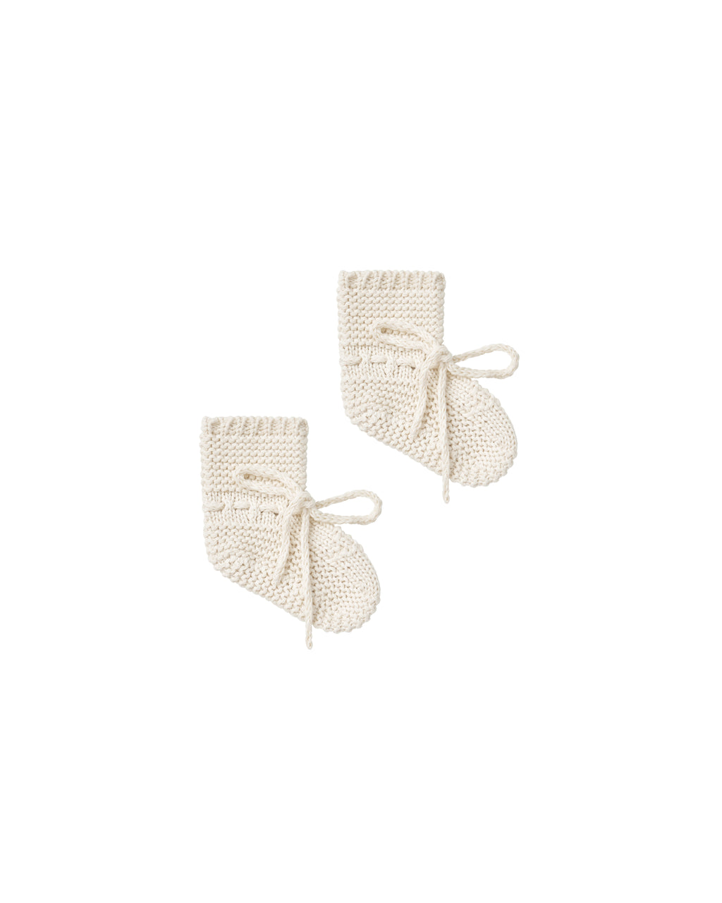 Quincy Mae Knit Booties - Natural