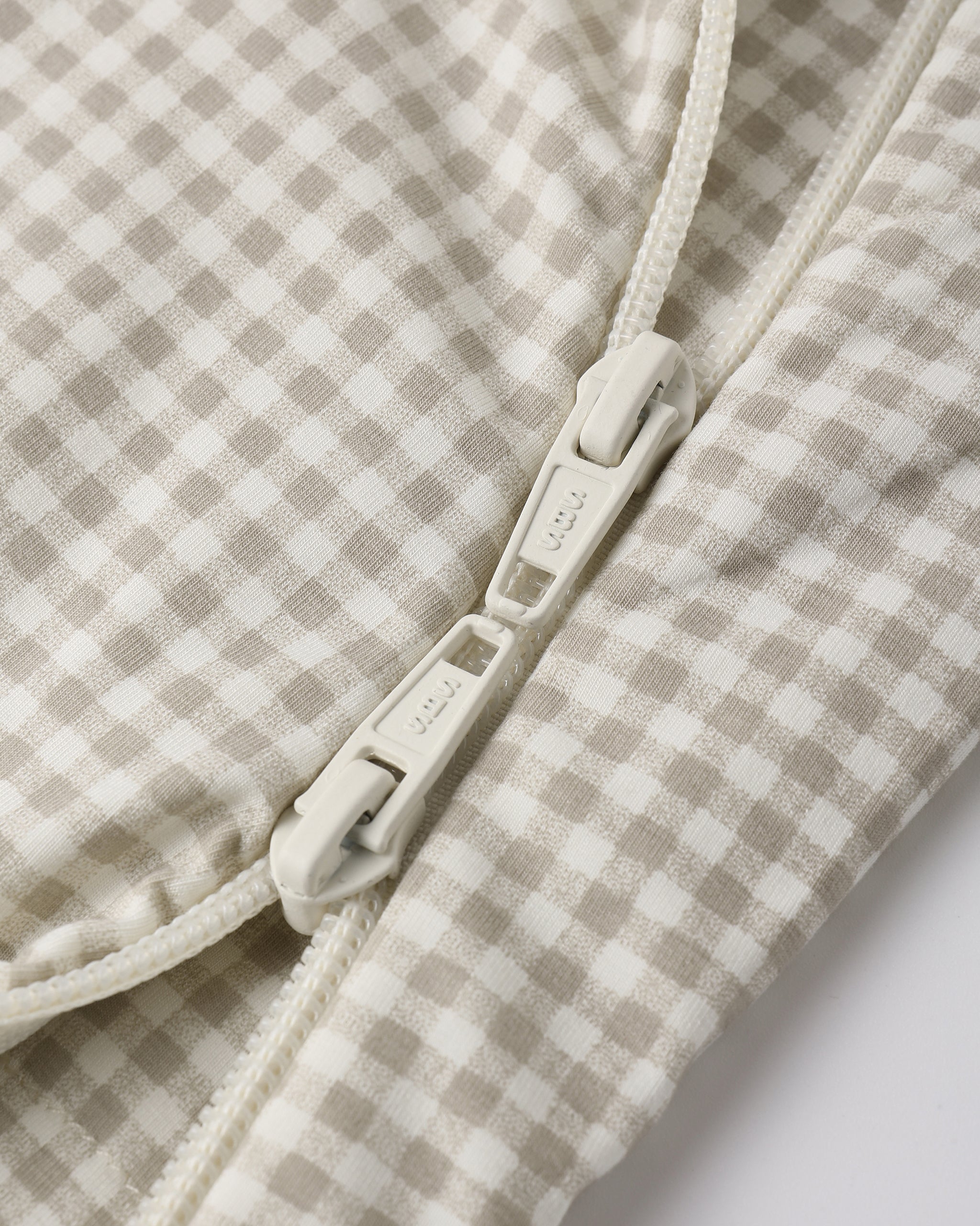 Quincy Mae Bamboo Sleep Bag - Oat Gingham