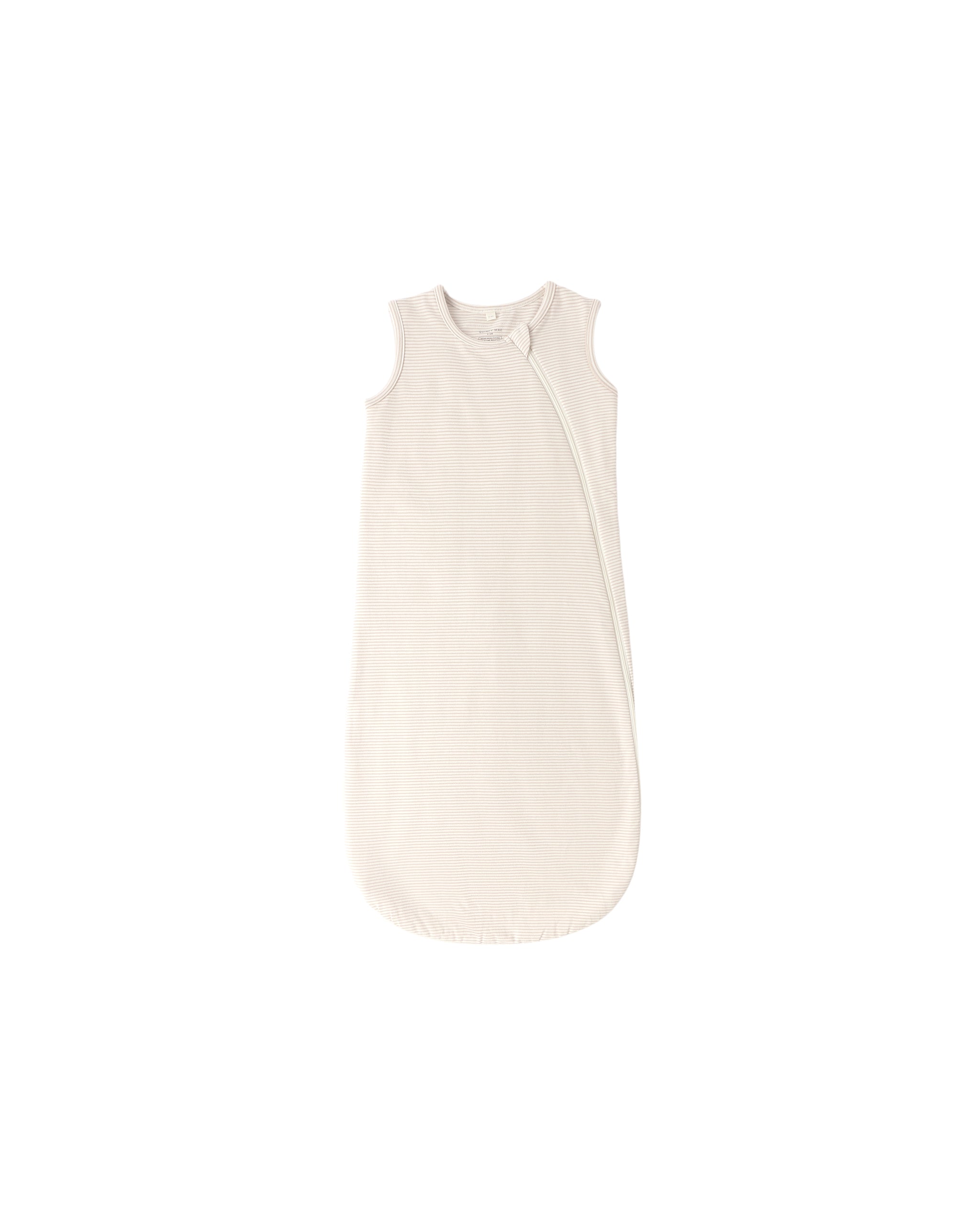 Quincy Mae Jersey Sleep Bag - Oat Micro Stripe