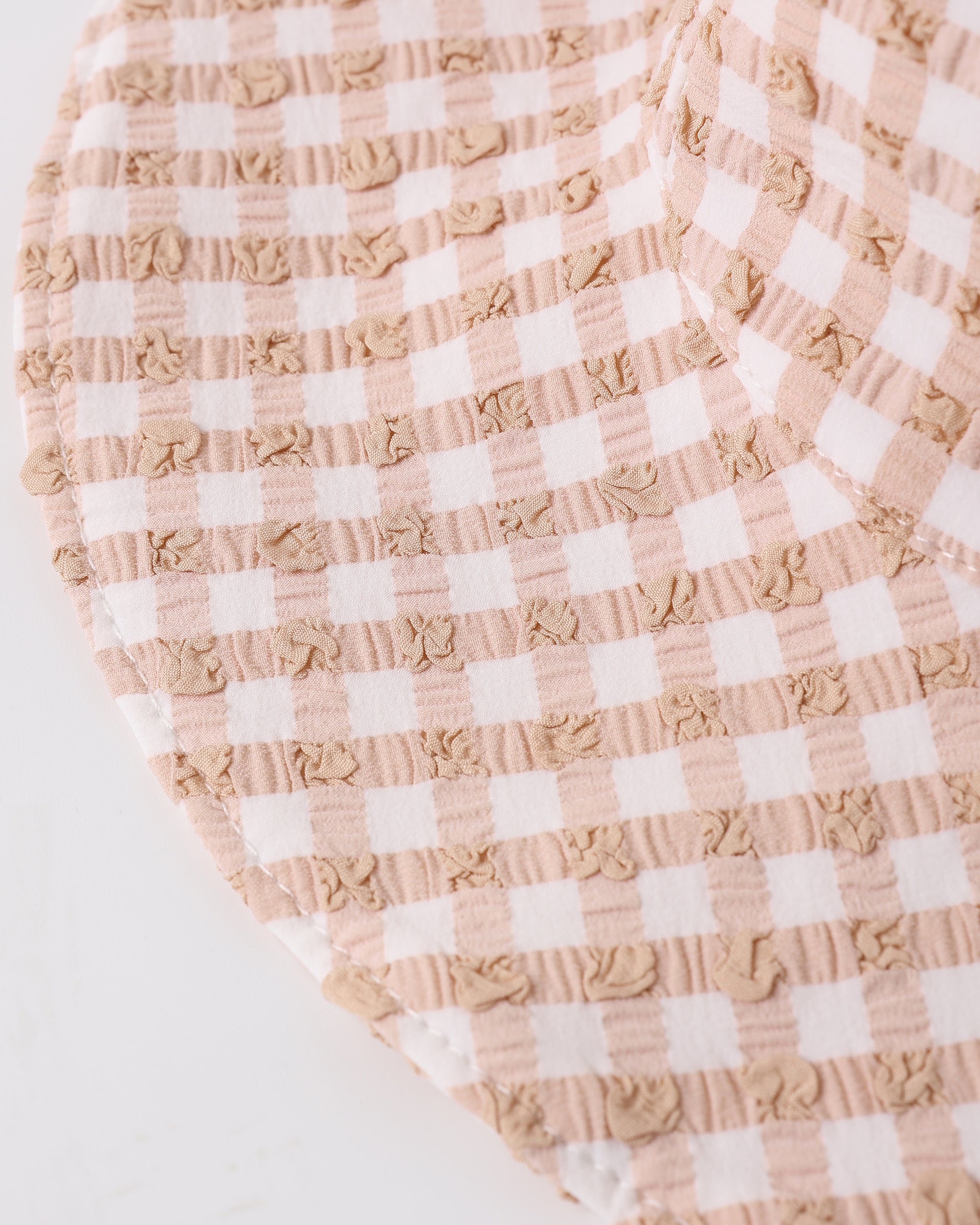 Quincy Mae Sun Hat - Melon Check