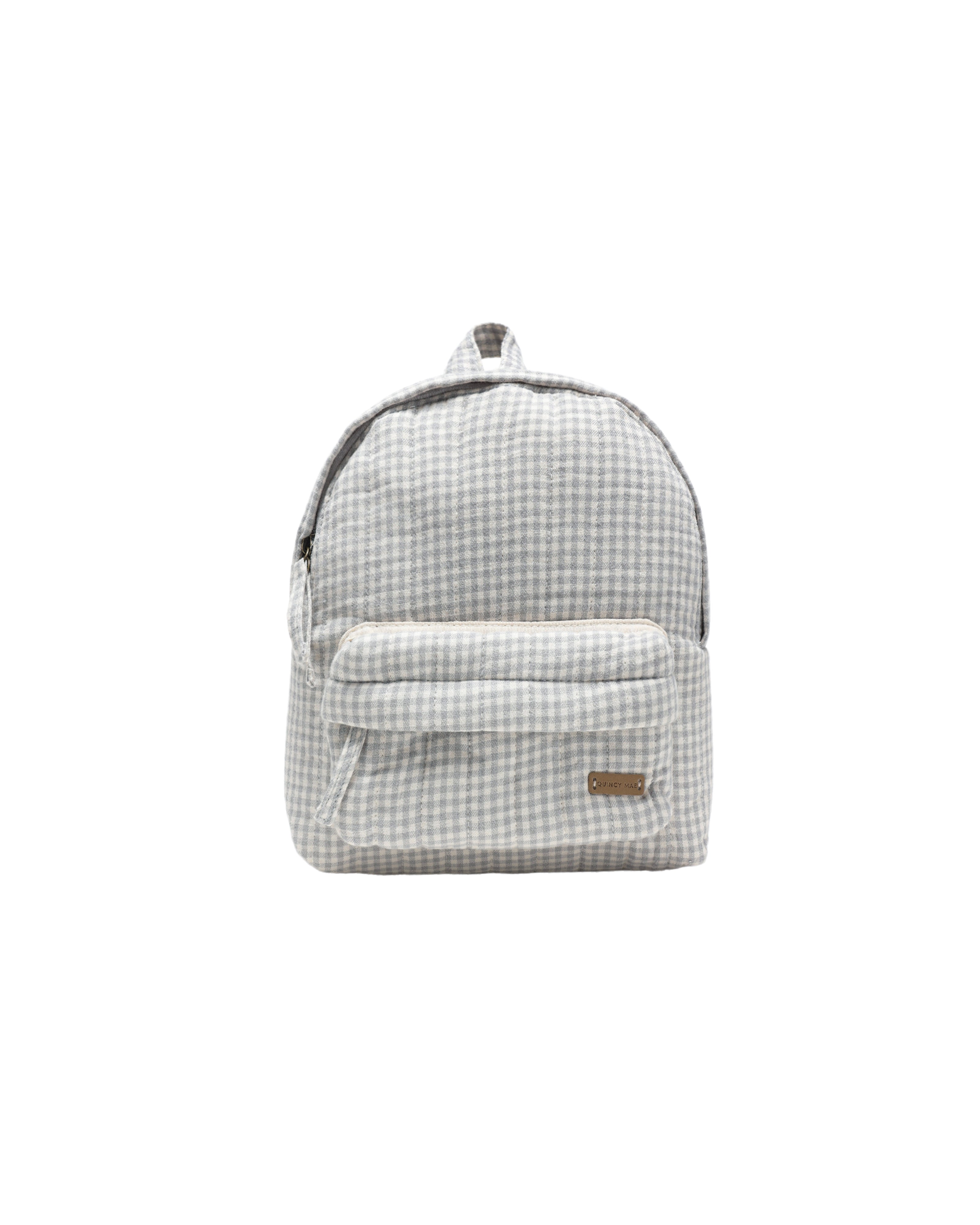 Quincy Mae Mini Backpack - Blue Gingham