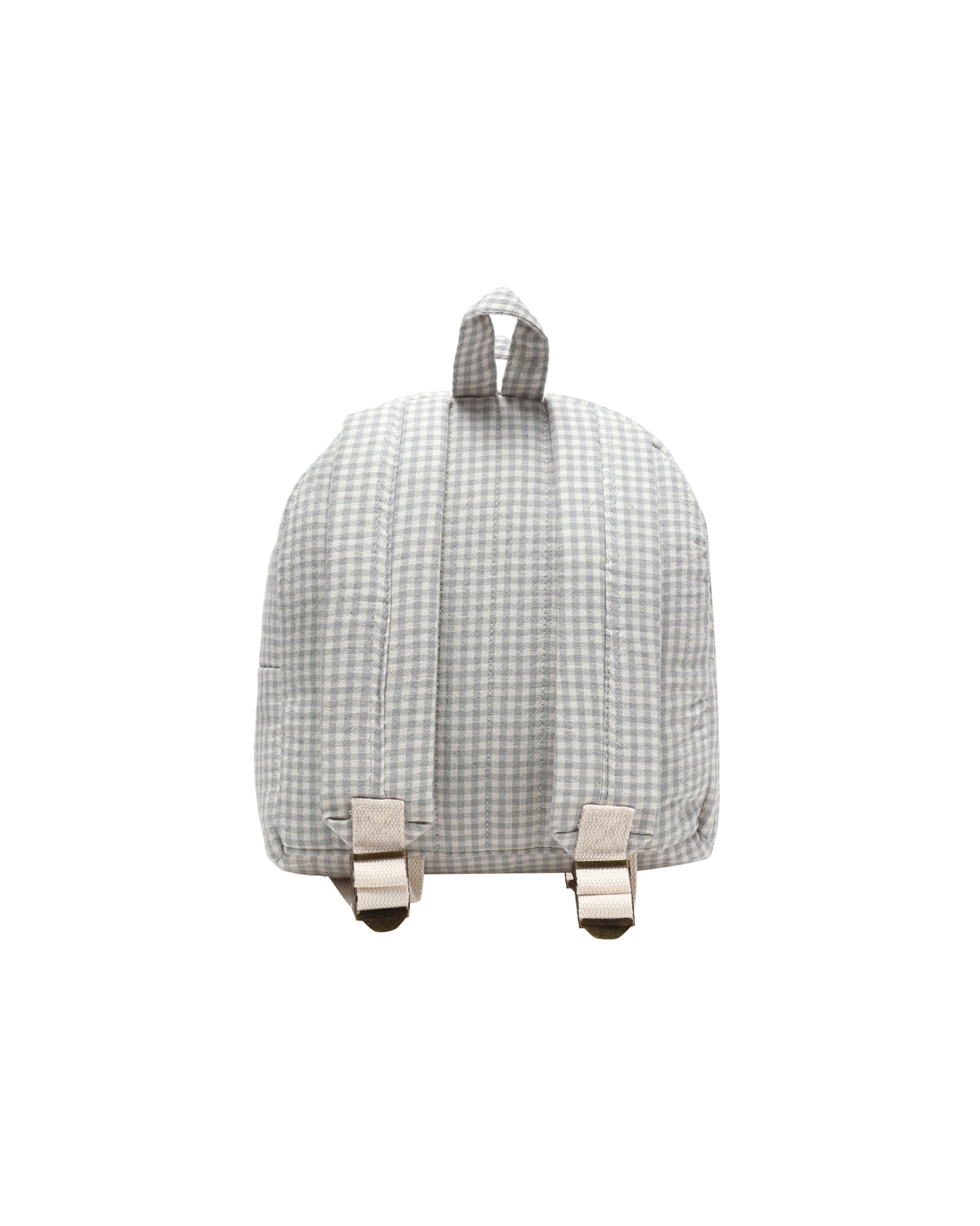 Quincy Mae Mini Backpack - Blue Gingham