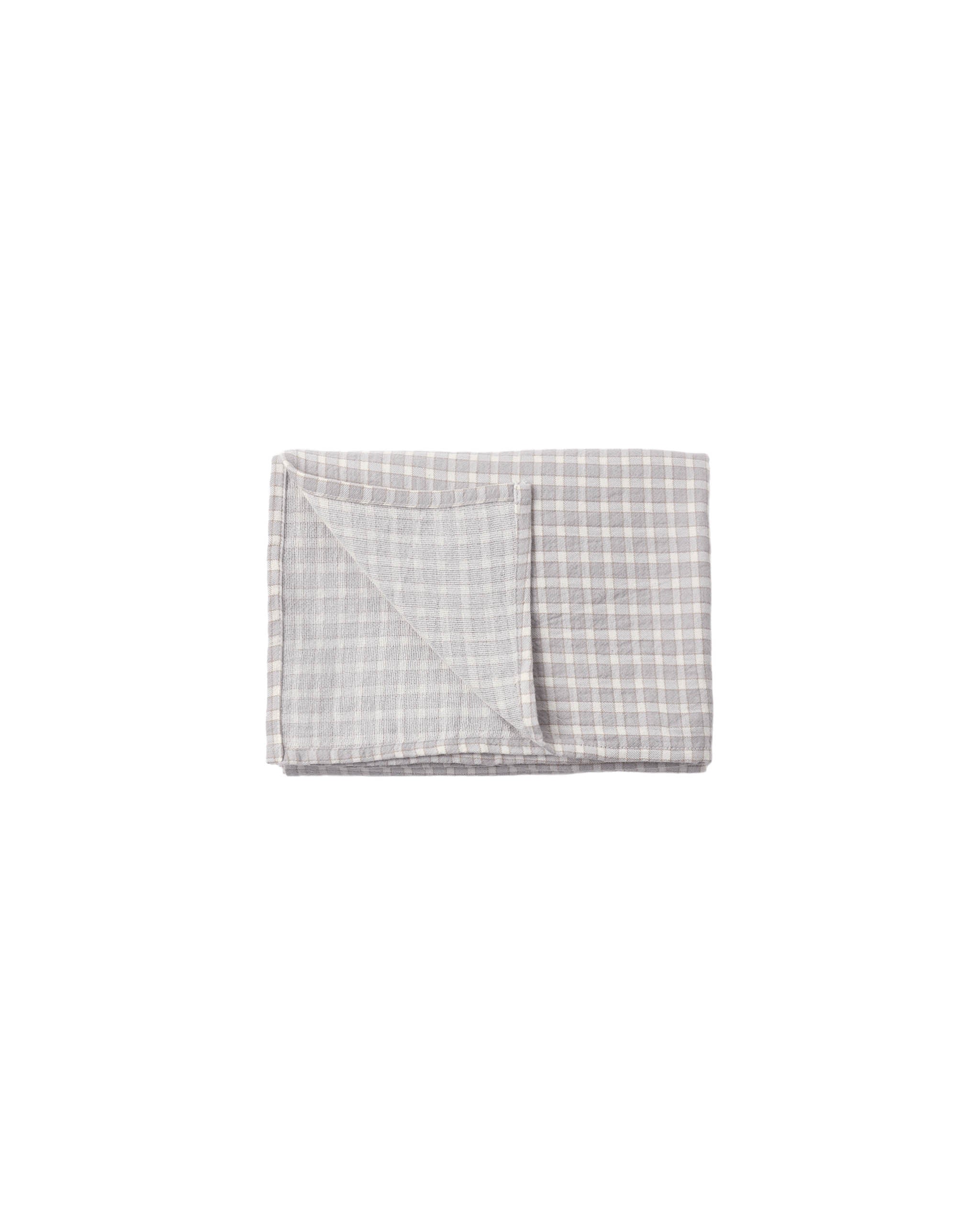 Quincy Mae Woven Swaddle - Blue Gingham