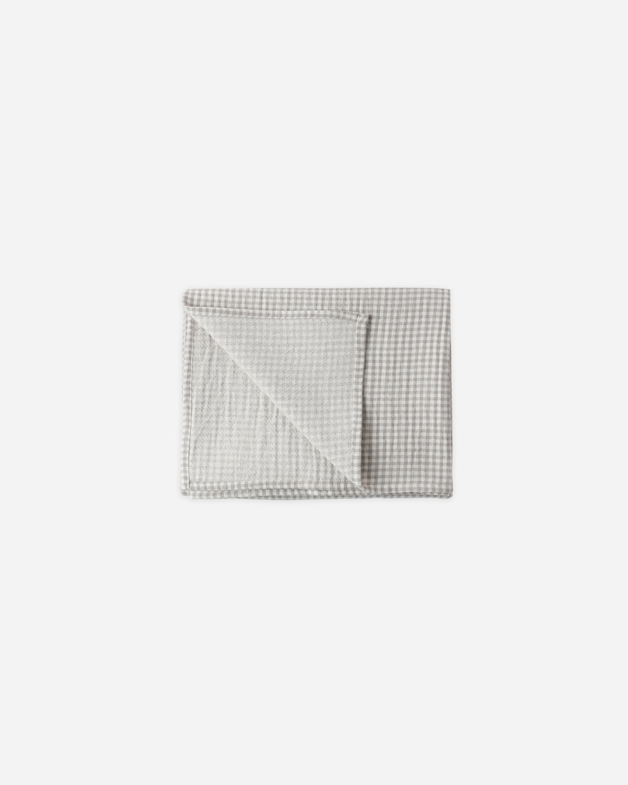 Quincy Mae Woven Swaddle - Sage Gingham