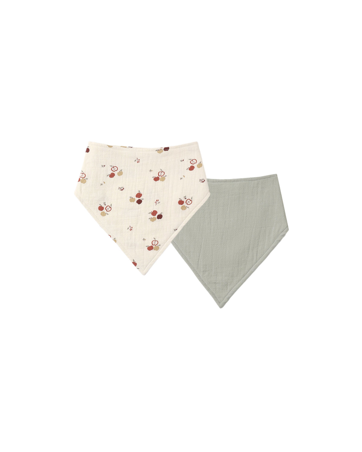 Quincy Mae Bandana Scarf, 2 Pack - Apples, Laurel