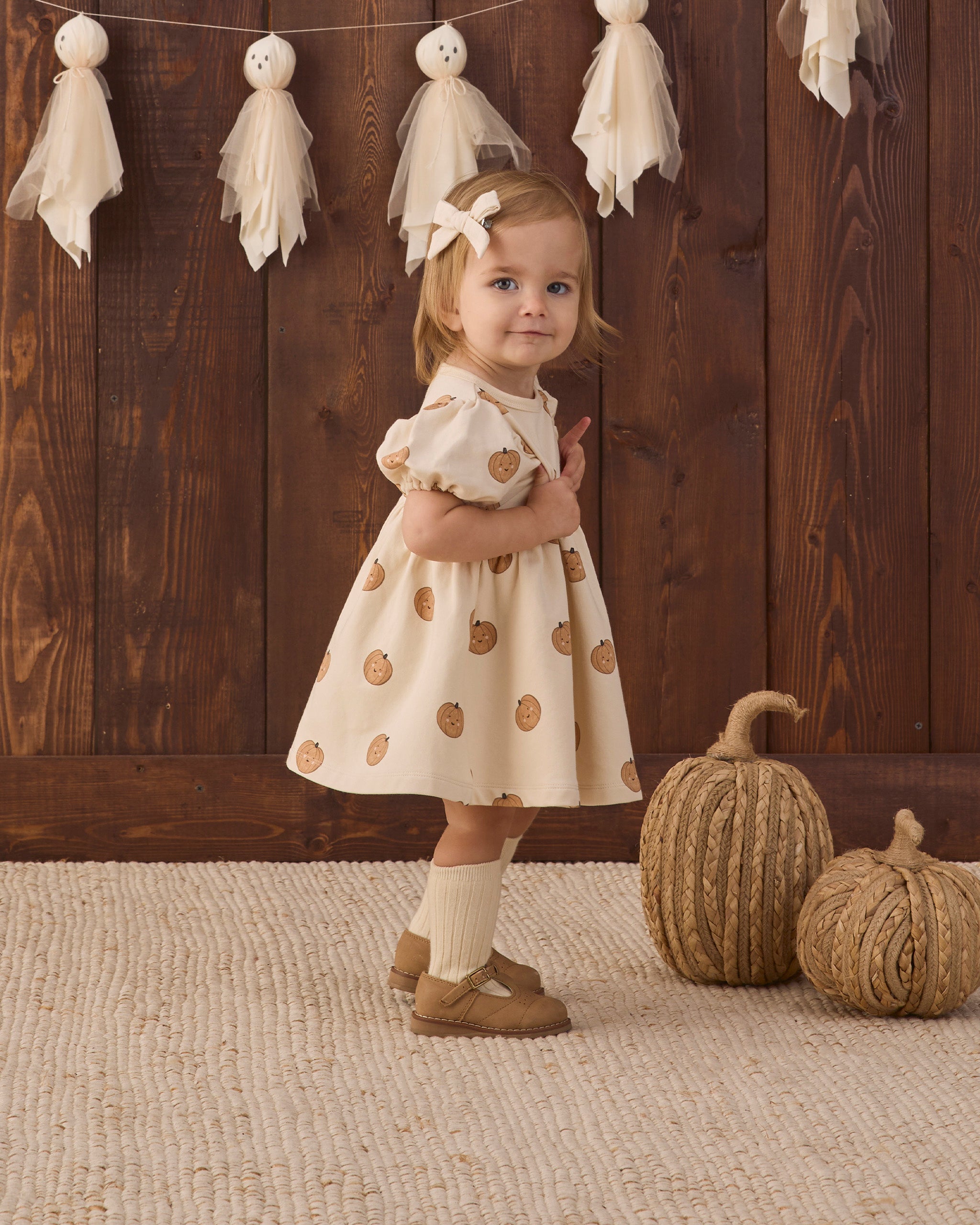 Quincy Mae Darla Dress - Pumpkins
