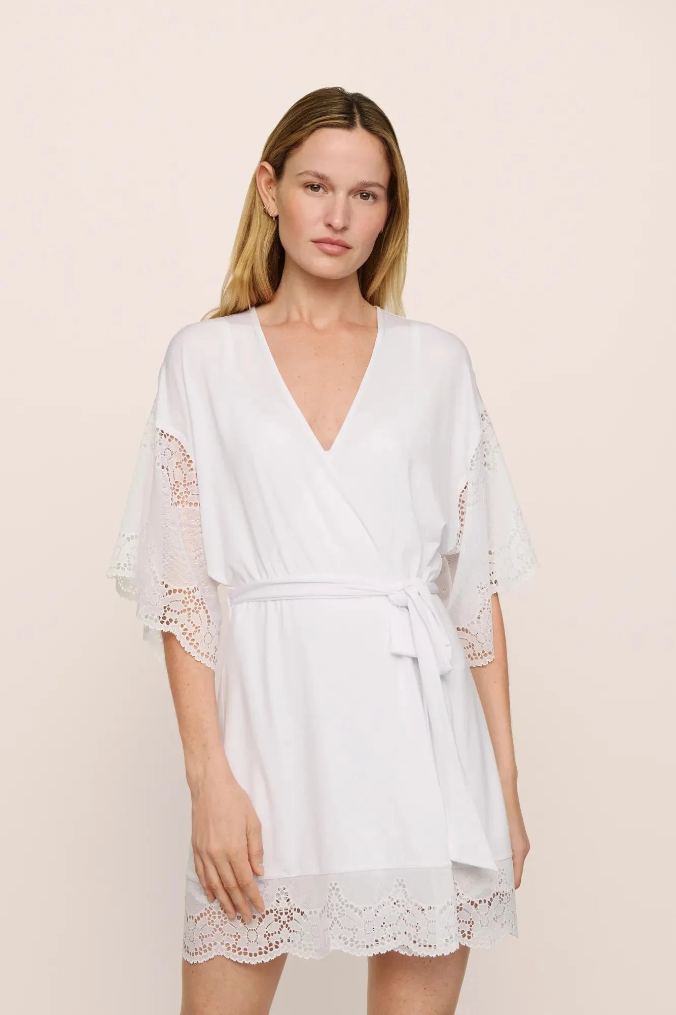 Eberjey Beatrix Robe - White