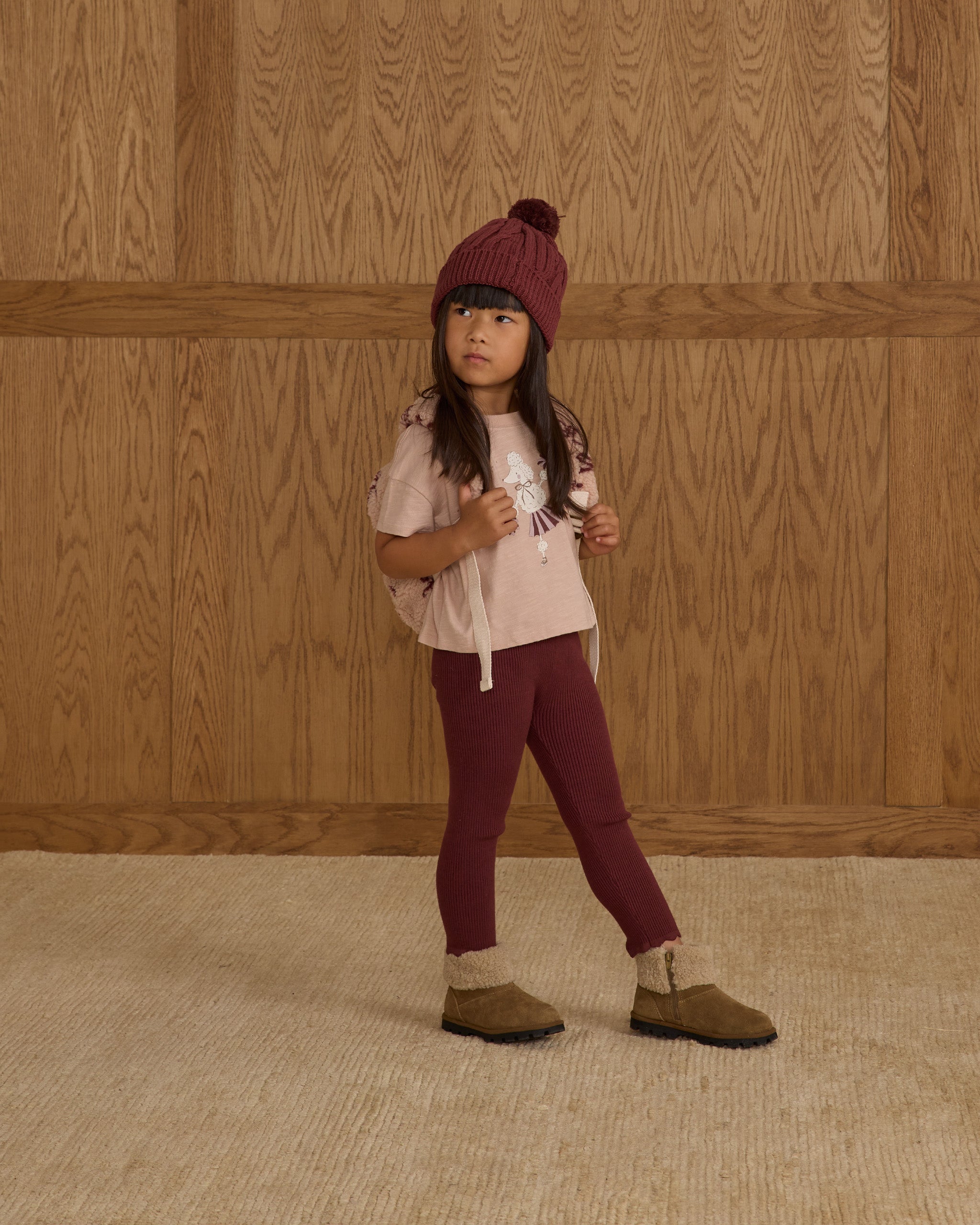Rylee + Cru Beanie - Burgundy