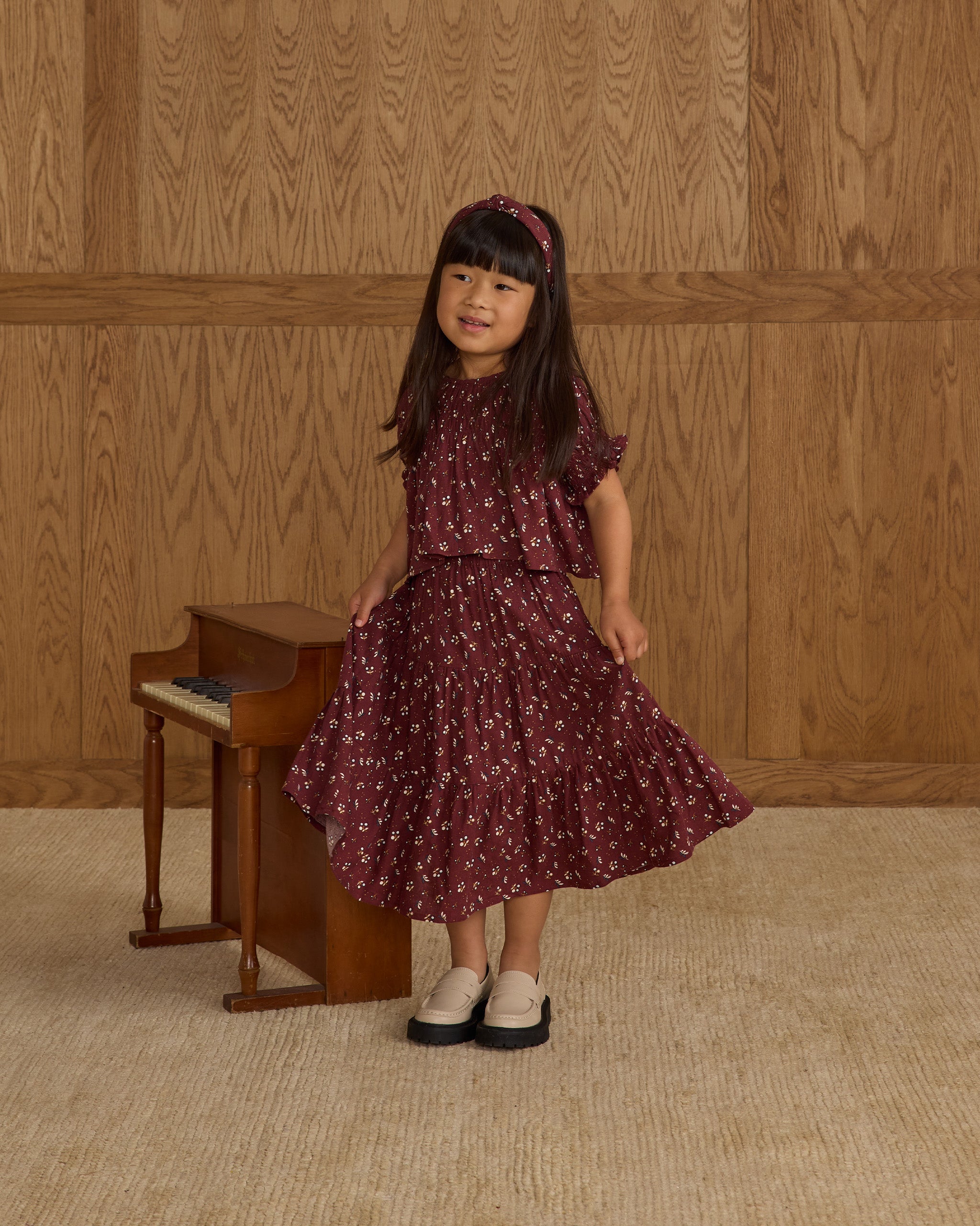 Rylee + Cru Knotted Headband - Harvest Berry