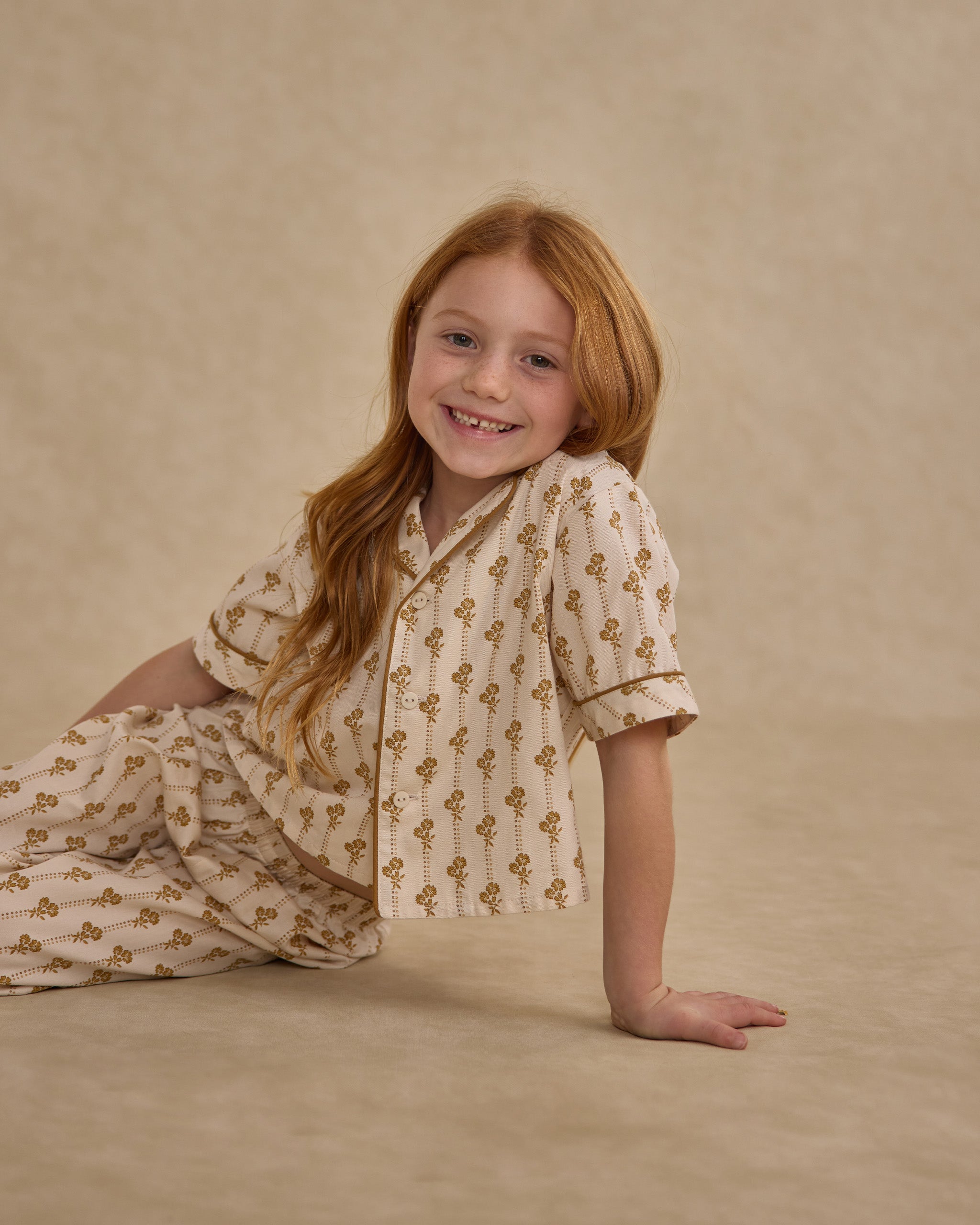 Rylee + Cru Woven Pajama Set - Golden Bloom