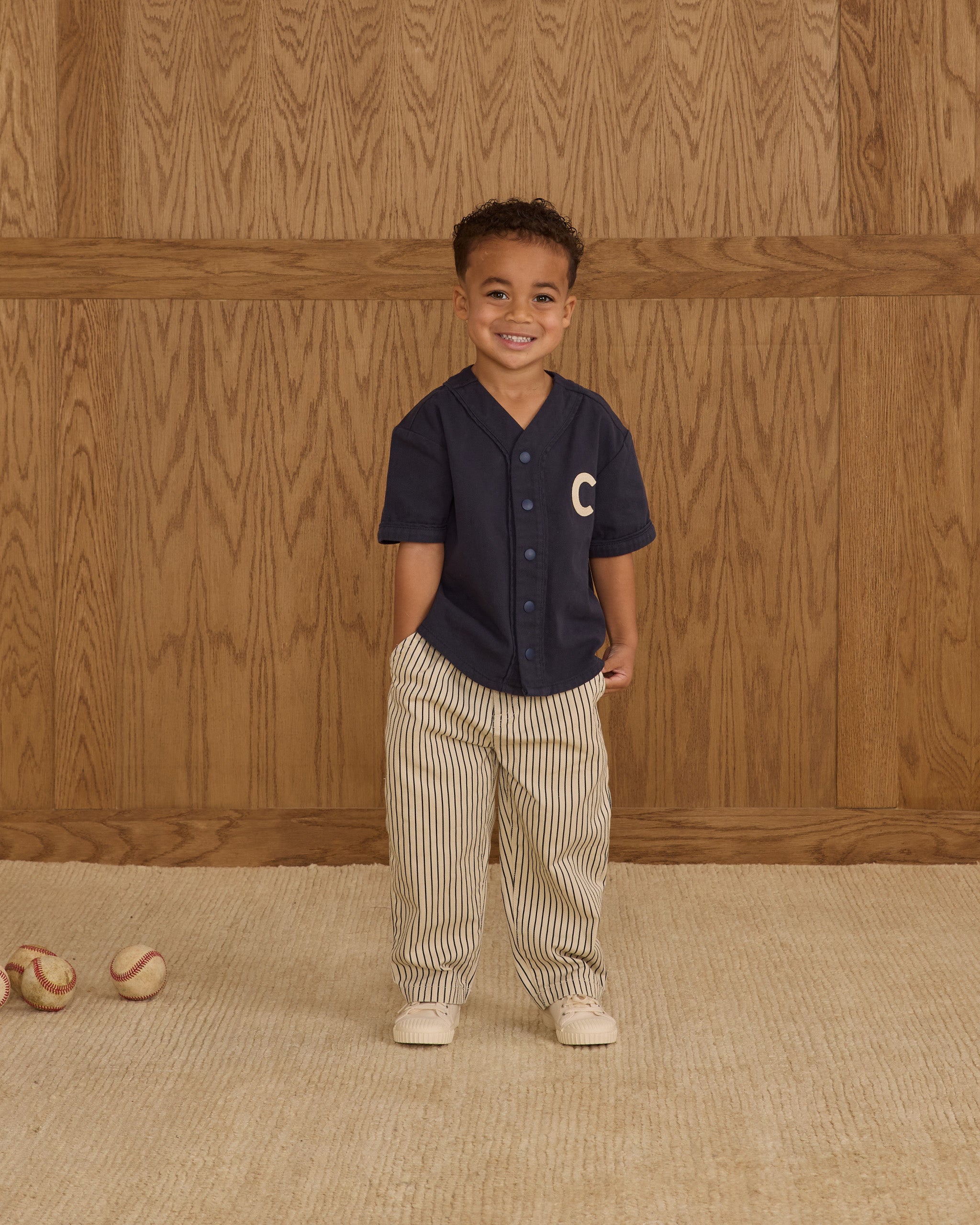 Rylee + Cru Baseball Shirt - Navy