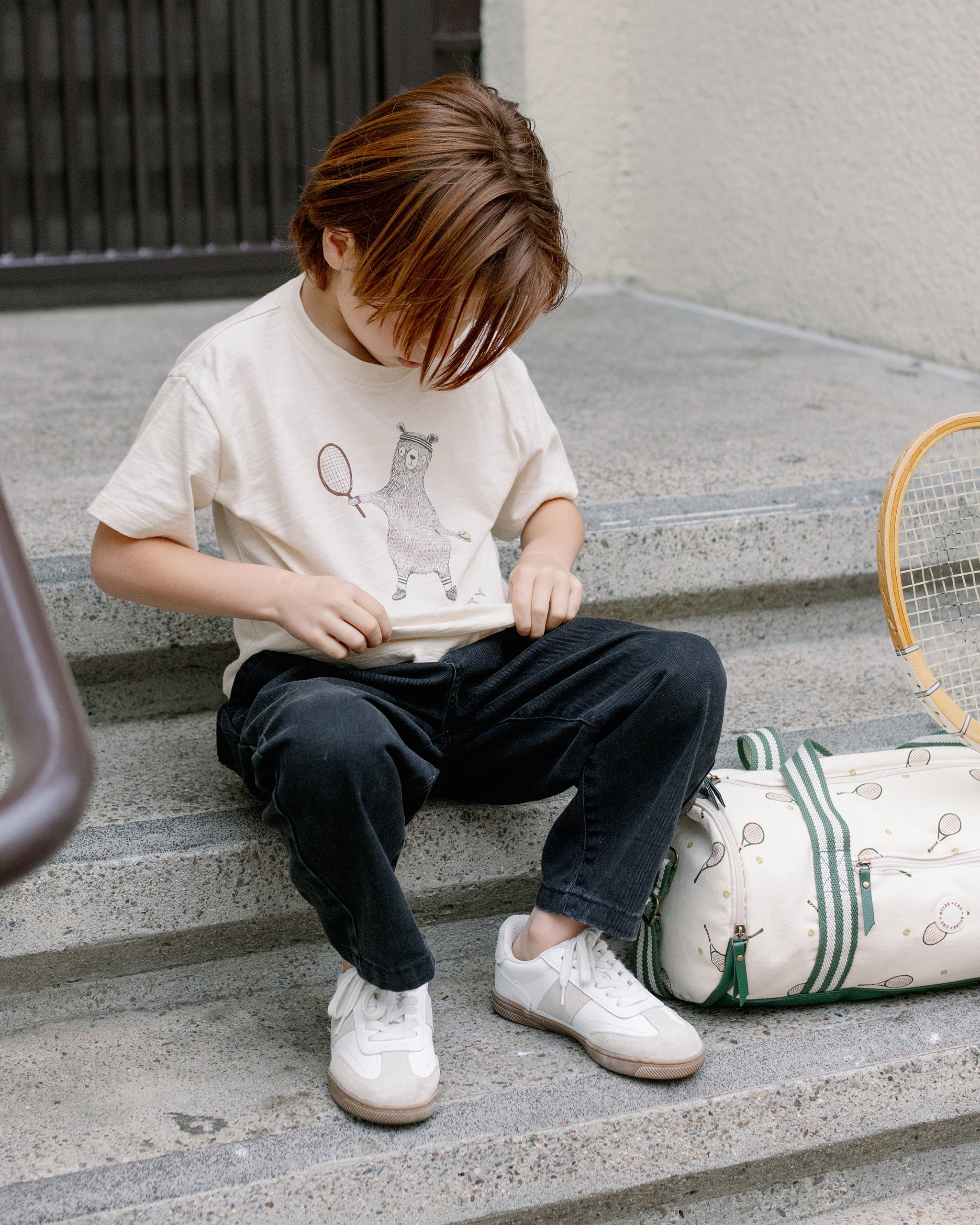 Rylee + Cru Baggy Pant - Washed Black