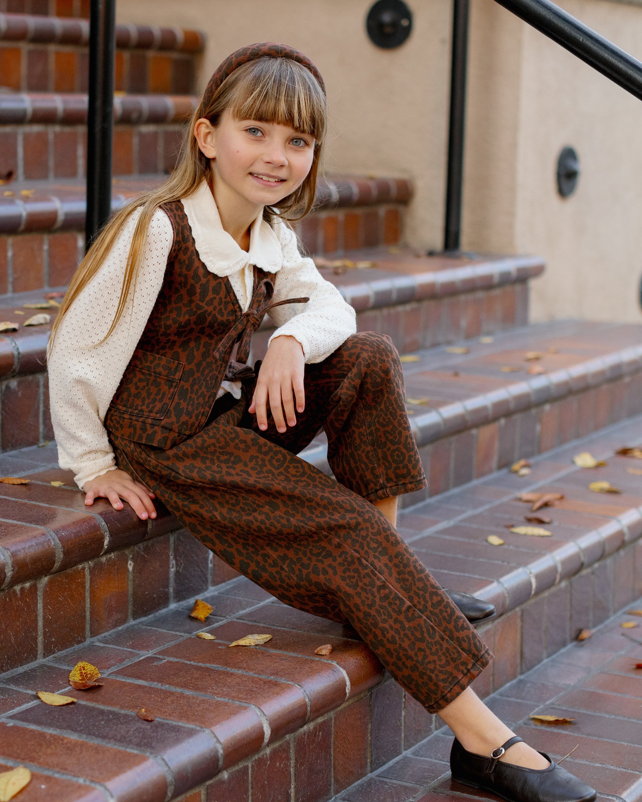 Rylee + Cru Barrel Pant - Leopard