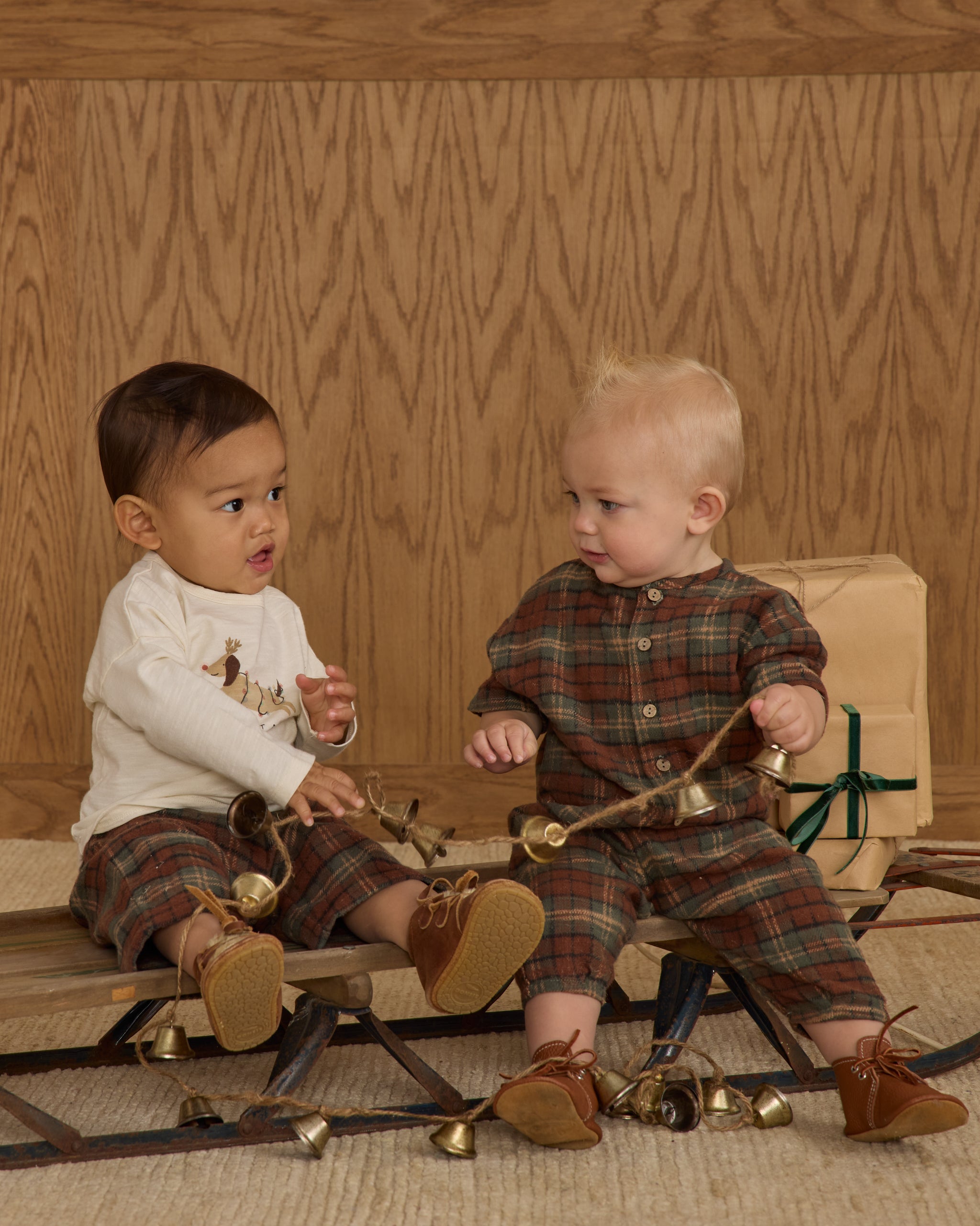 Rylee + Cru Hayes Jumpsuit - Holiday Plaid