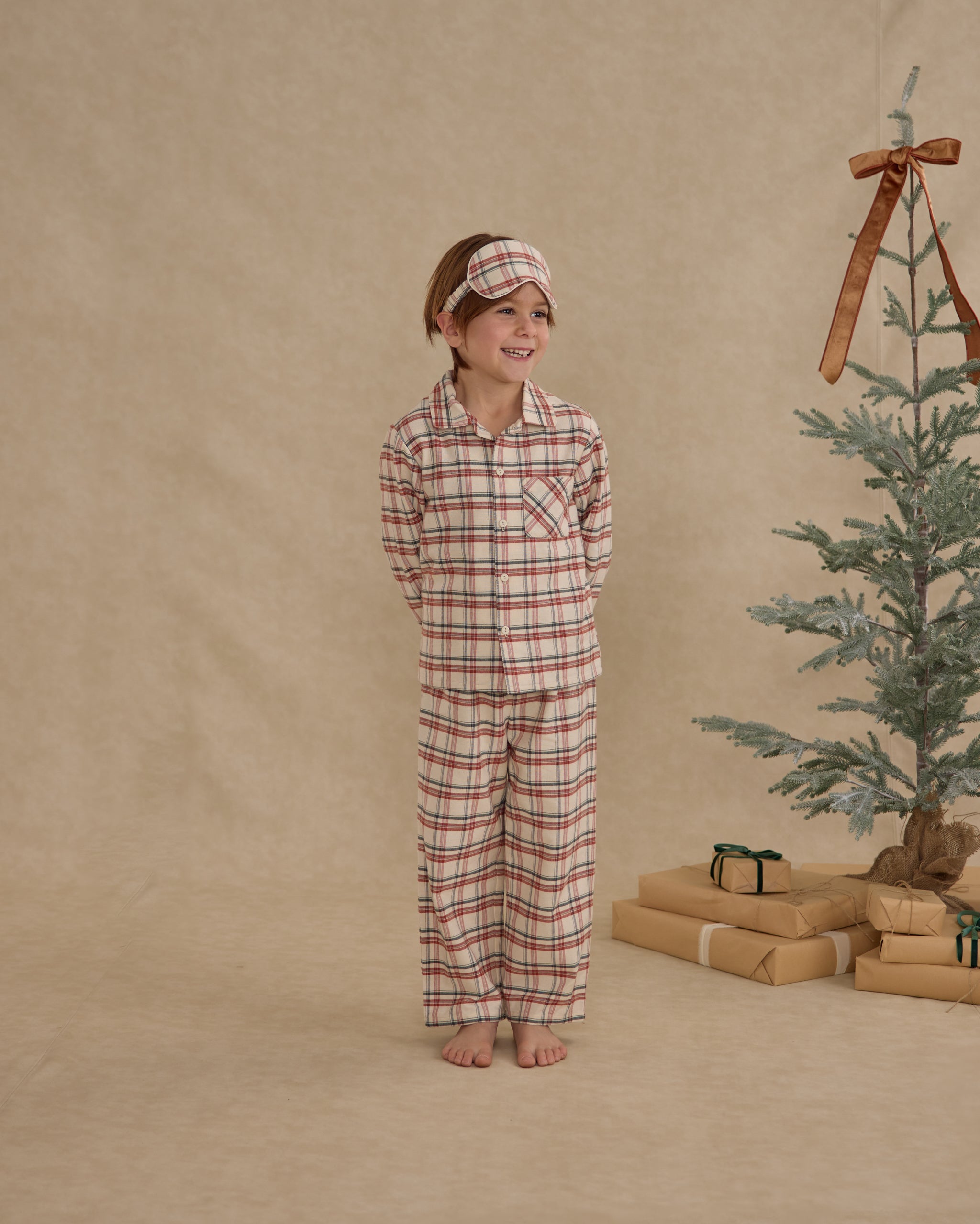 Rylee + Cru Long Sleeve Pajamas - Holiday Flannel