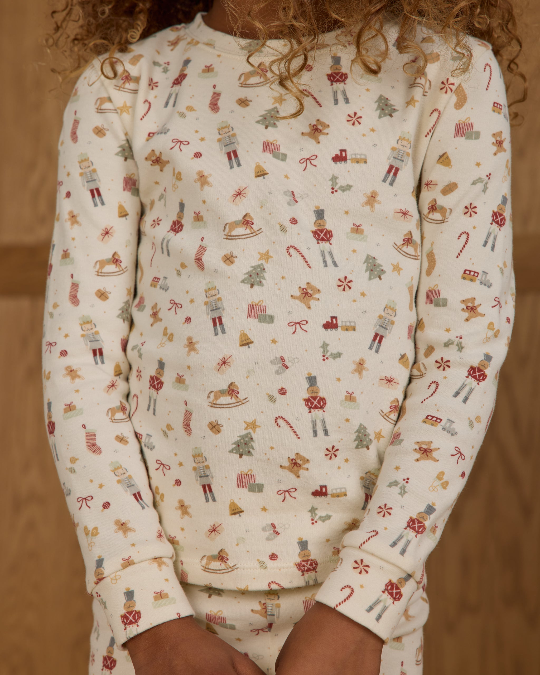 Rylee + Cru Organic Long Sleeve Pajama Set - Festive