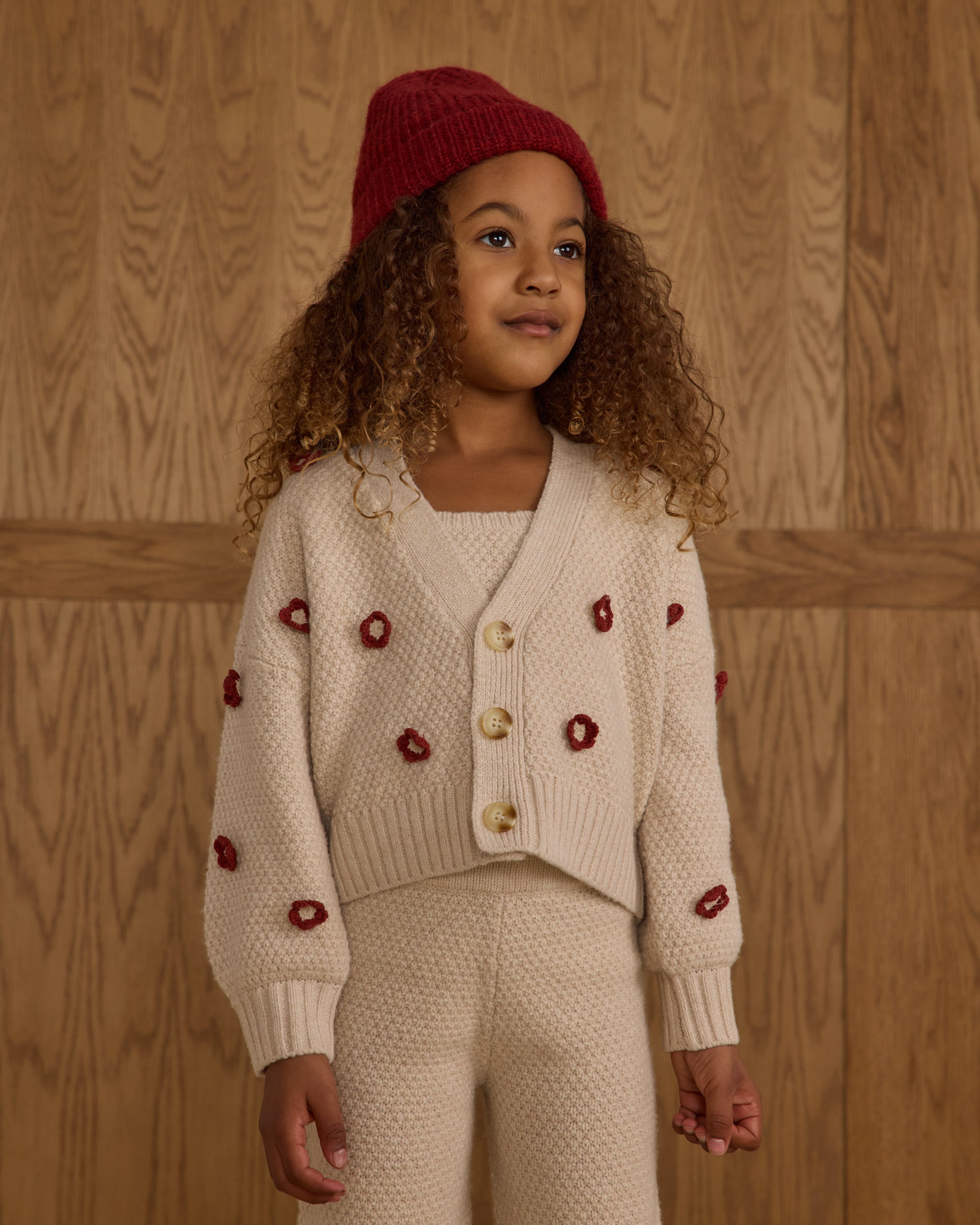 Rylee + Cru Boxy Crop Cardigan - Ruby Daisy