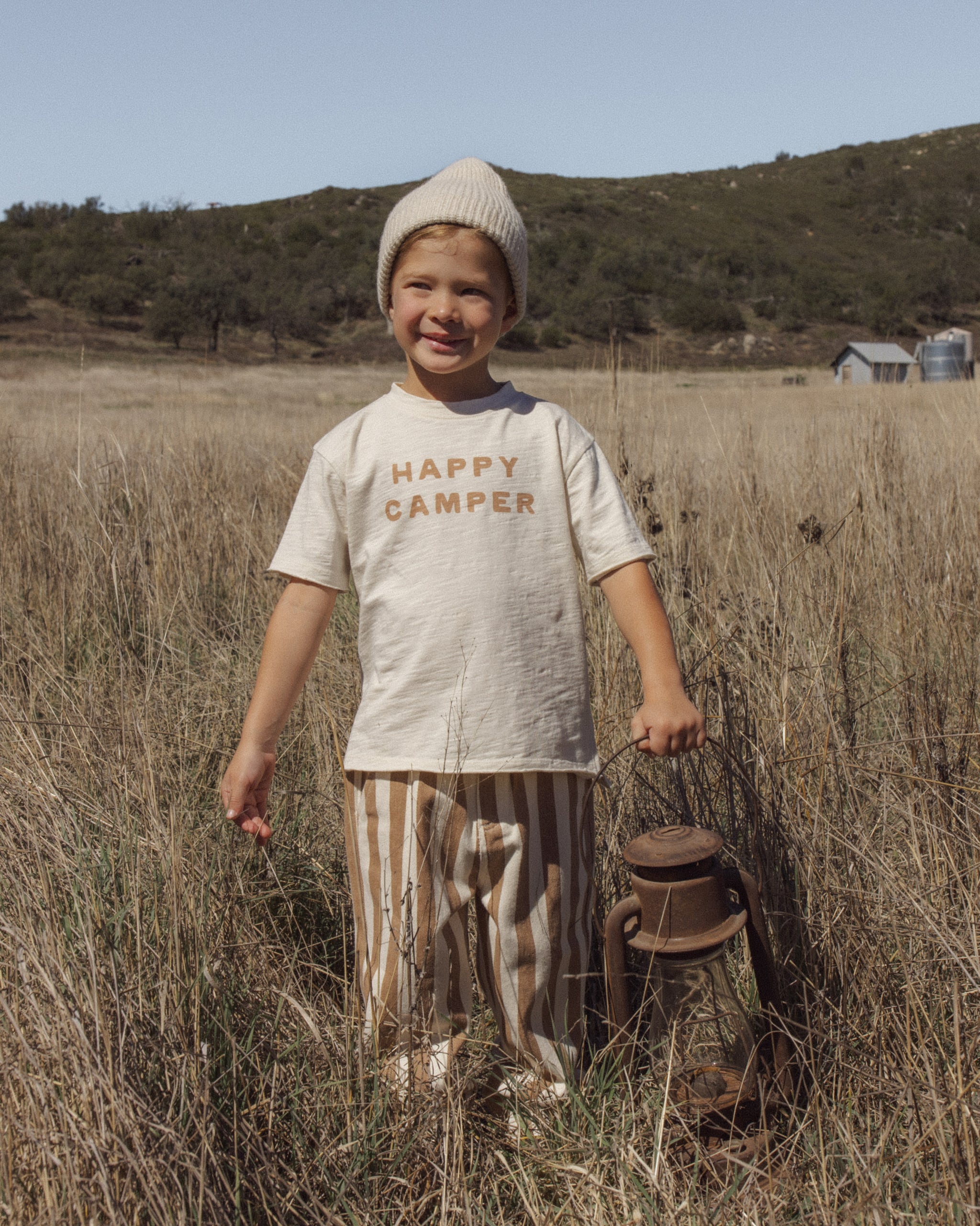 Rylee + Cru Raw Edge Tee - Happy Camper