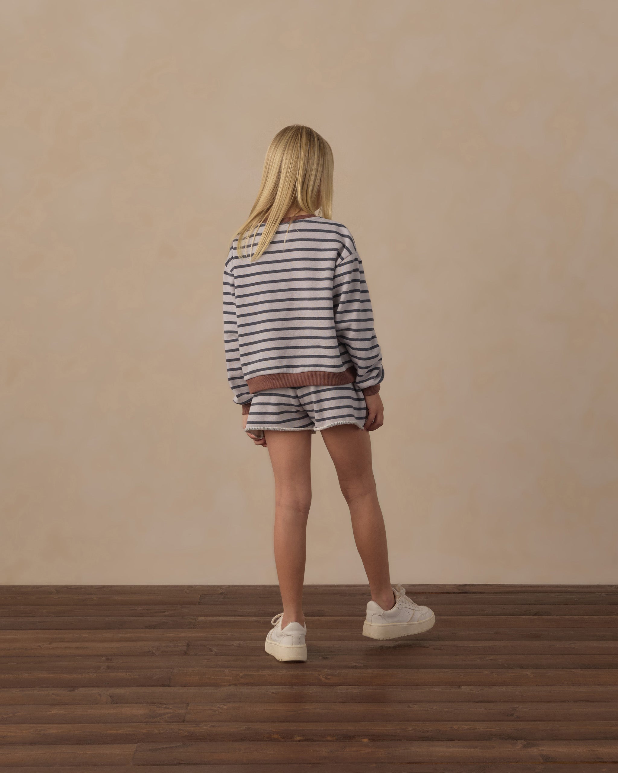 Rylee + Cru Play X Play Sweat short - Midnight Stripe