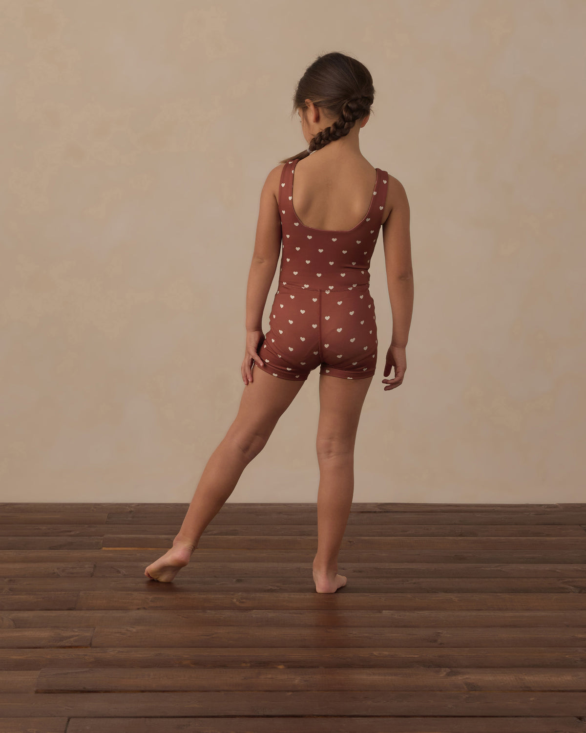 Rylee + Cru Play X Play Malibu Bodysuit - Brick Hearts