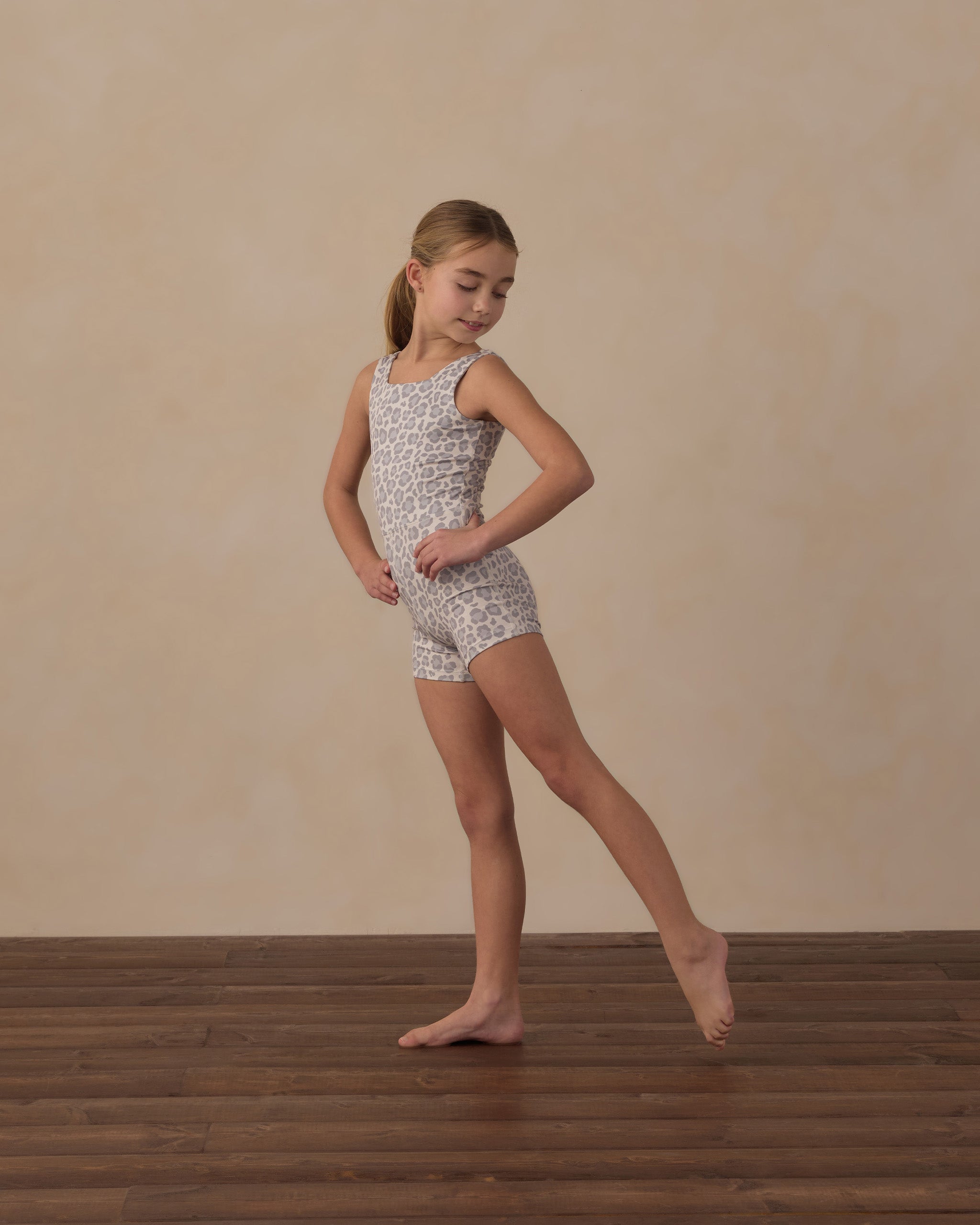 Rylee + Cru Play X Play Malibu Bodysuit - Blue Leopard
