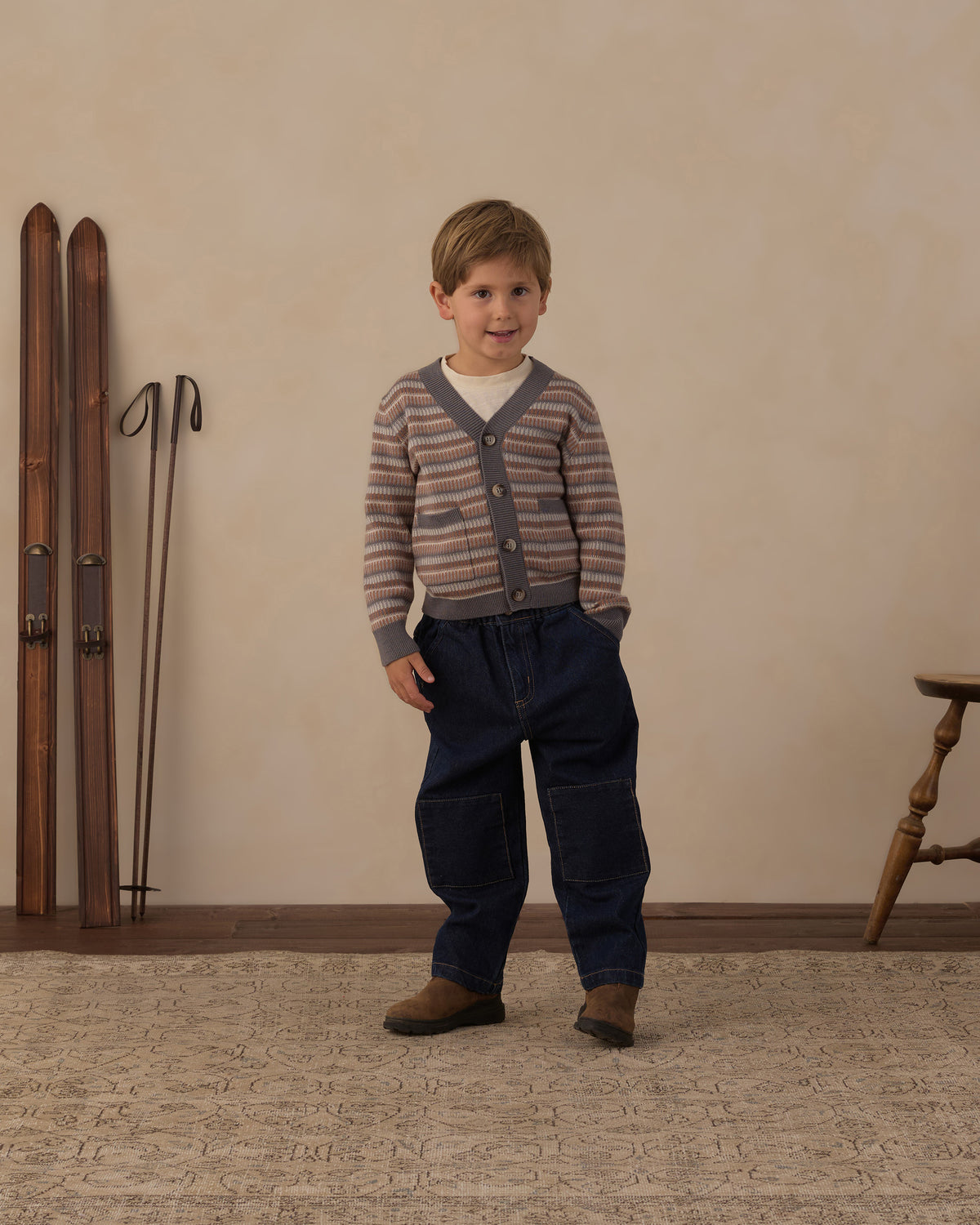 Rylee + Cru Wynn Cardigan - Multi Stripe