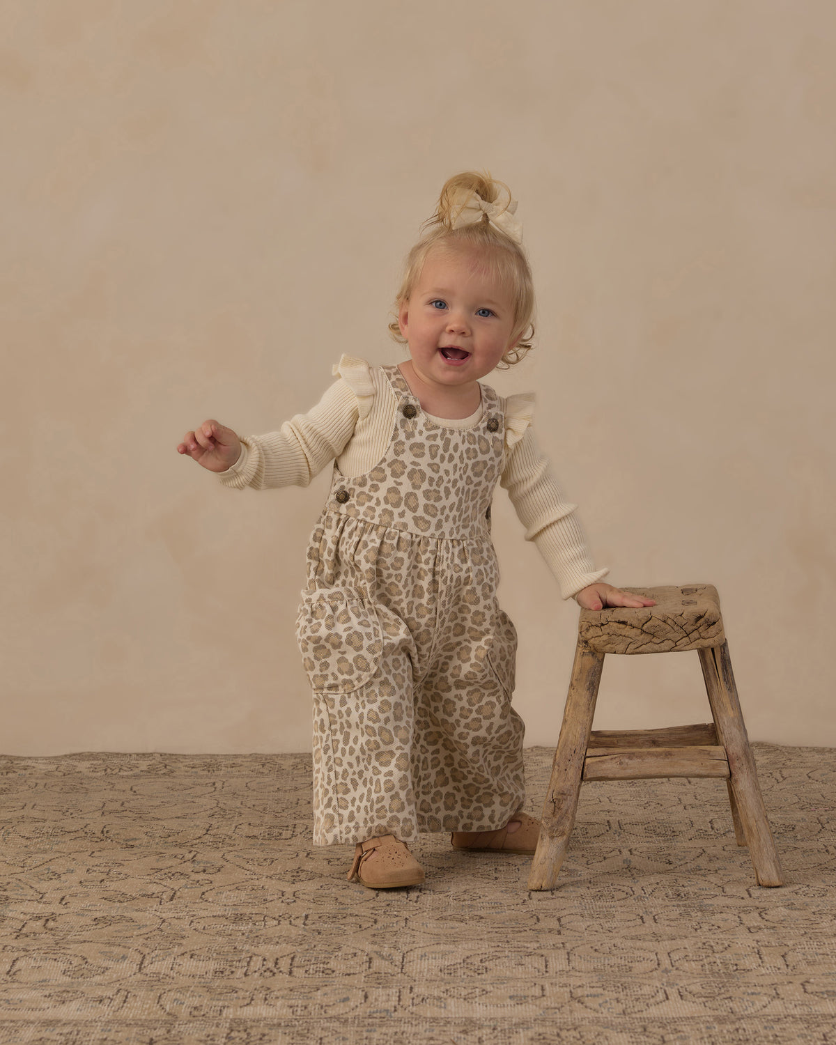 Rylee + Cru Wide Leg Overall - Leopard
