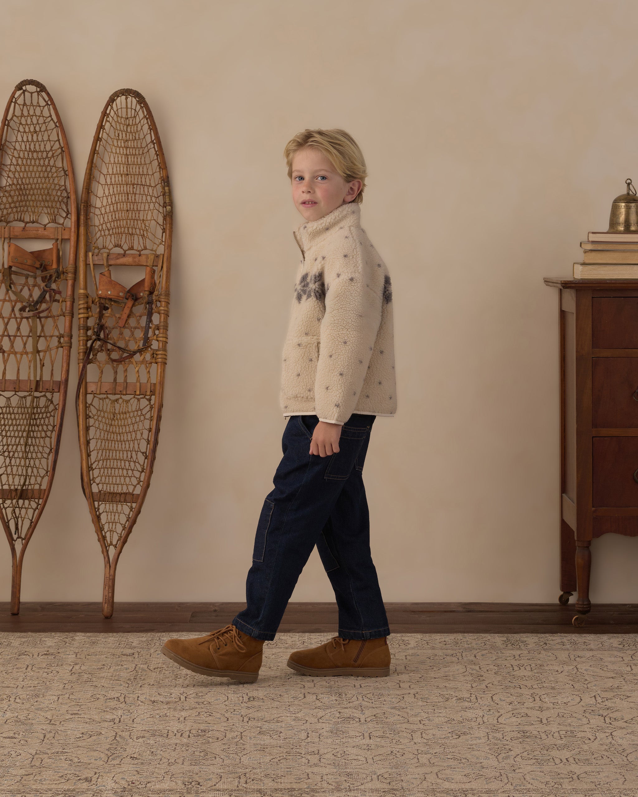 Rylee + Cru Felix Jacket - Natural Fair Isle