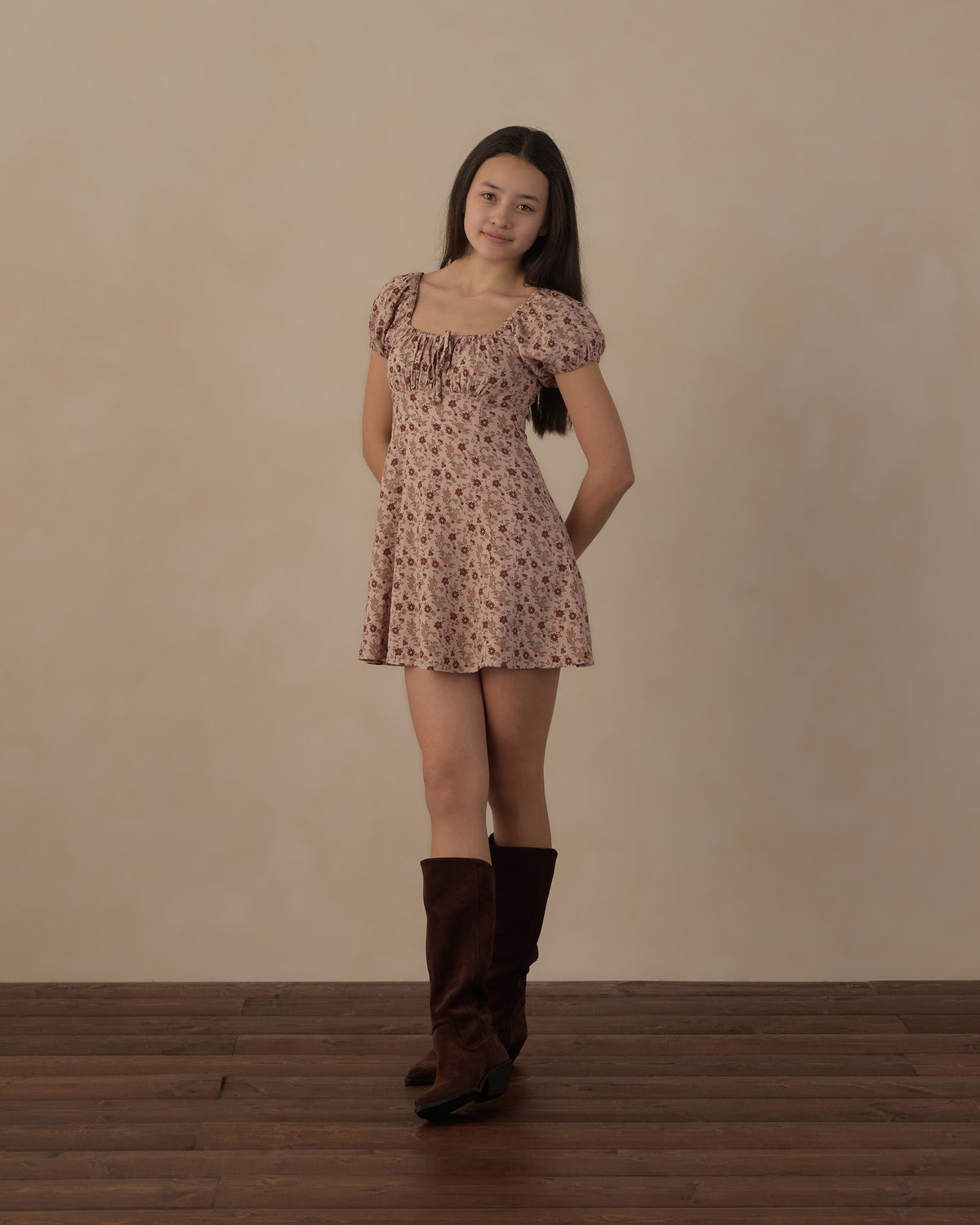 Rylee + Cru Teen Ivy Dress - Pink Floral