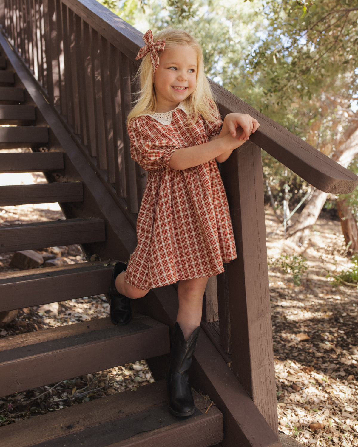 Rylee + Cru Heidi Dress - Vintage plaid