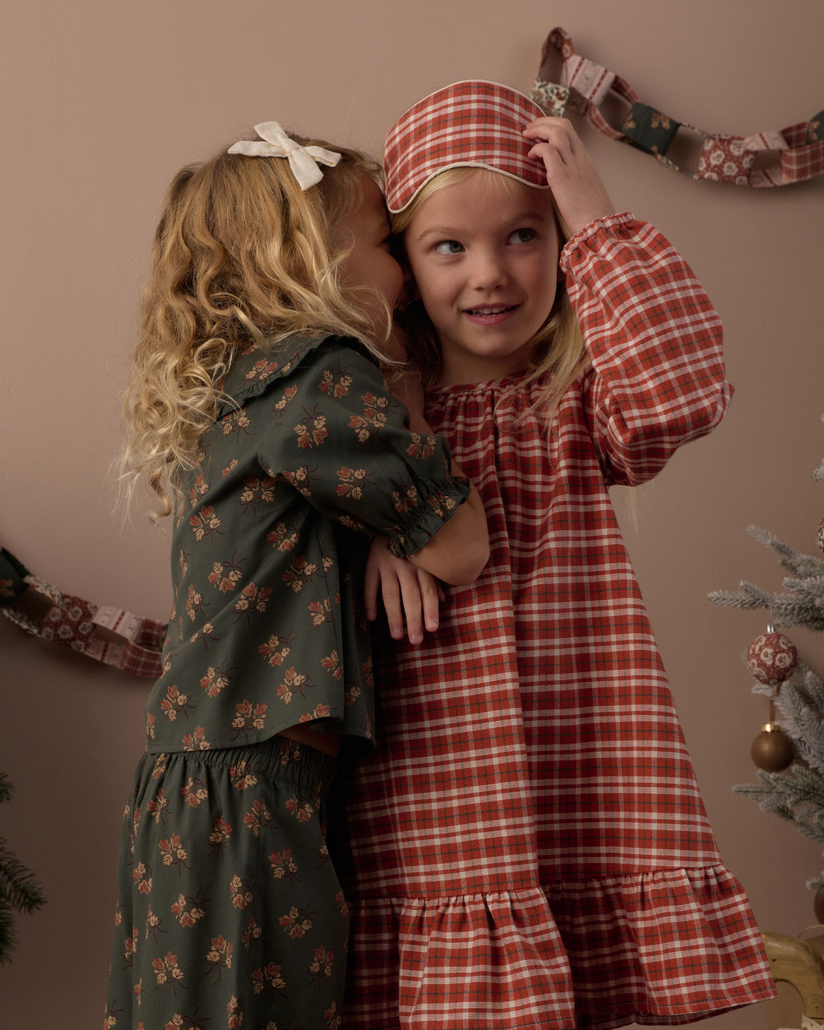 Rylee + Cru Ruffle Pajamas - Evergreen Bouquet