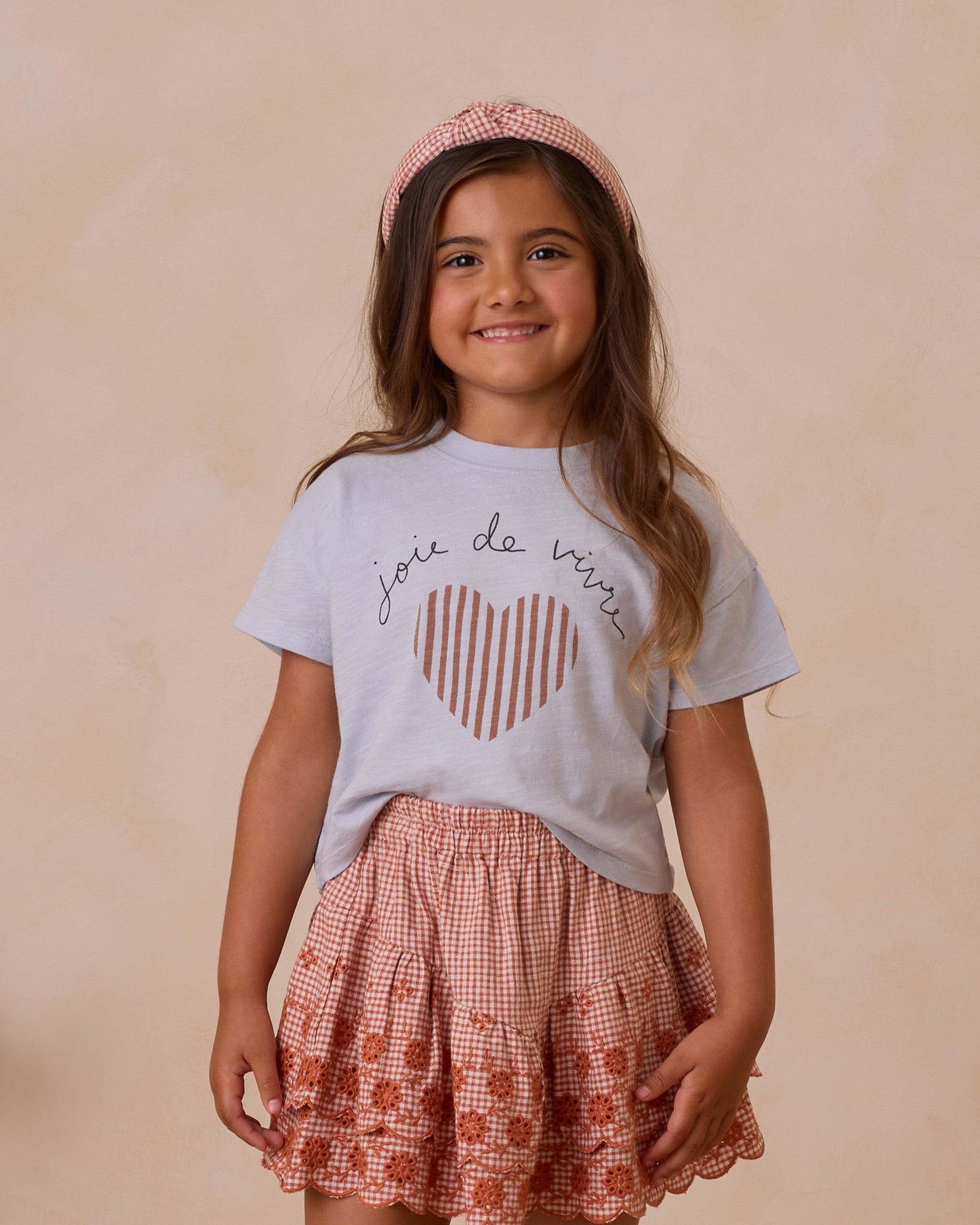 Rylee + Cru Knotted Headband - Poppy Gingham