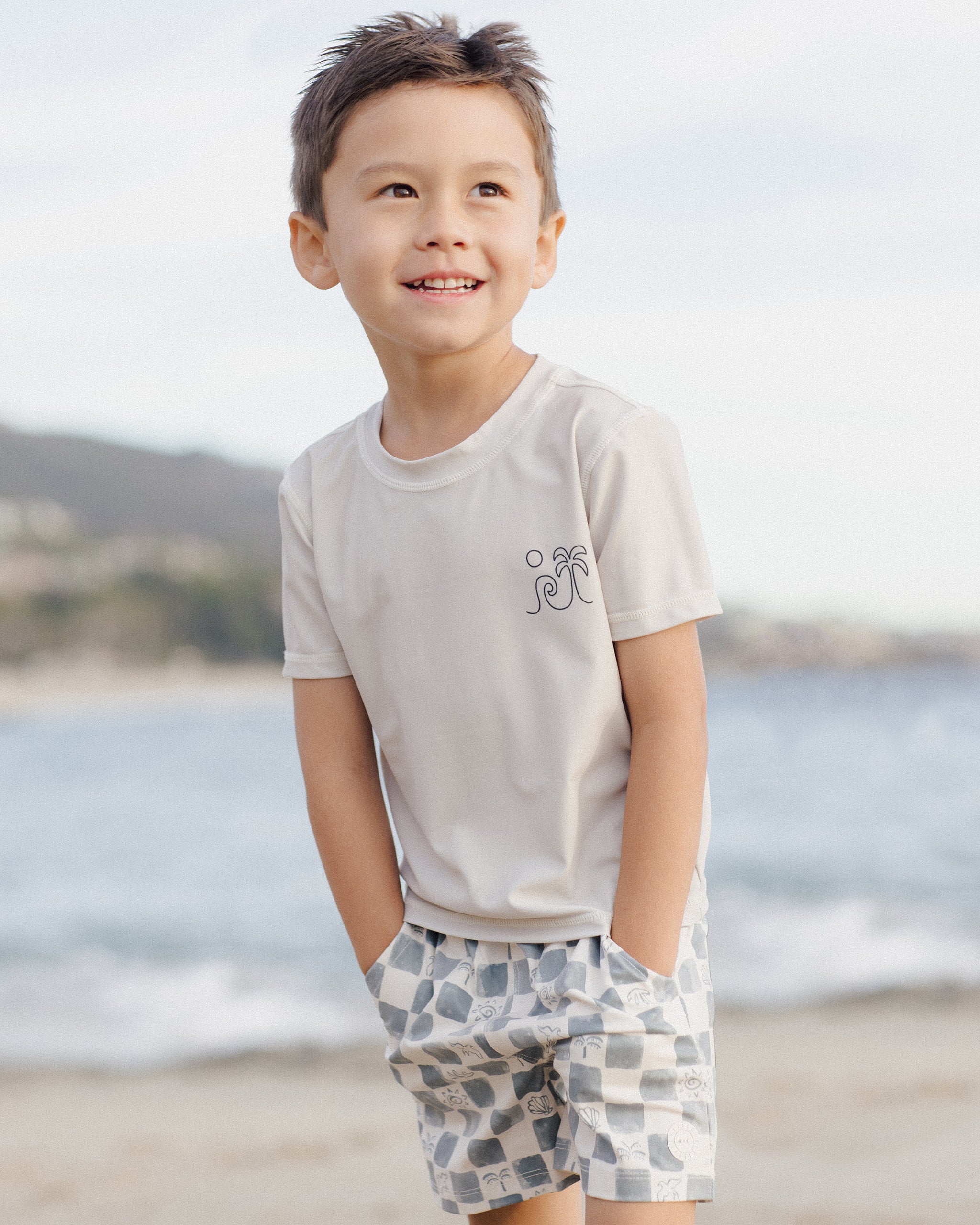 Rylee + Cru Boardshort - Coastal Check