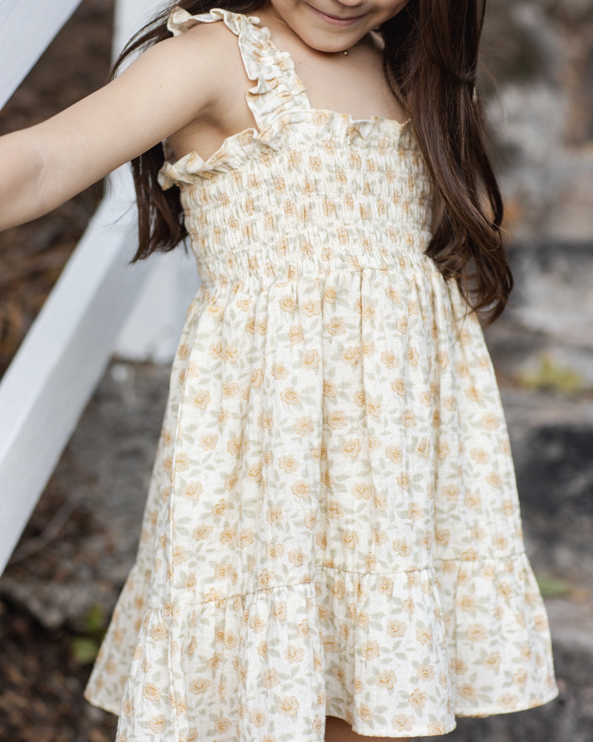 Rylee + Cru Sutton Dress - Yellow Floral