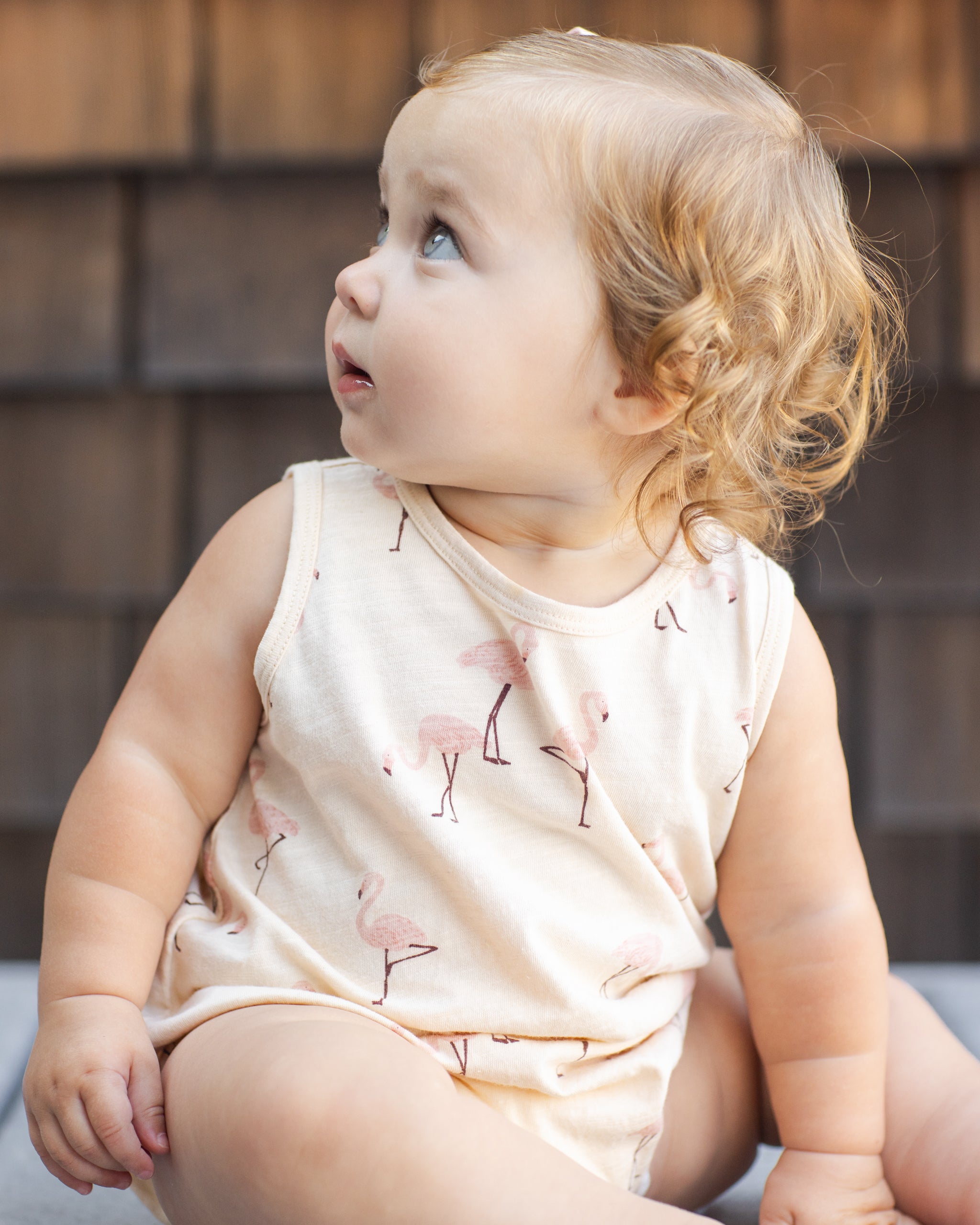 Rylee + Cru Bubble Onesie - Flamingo