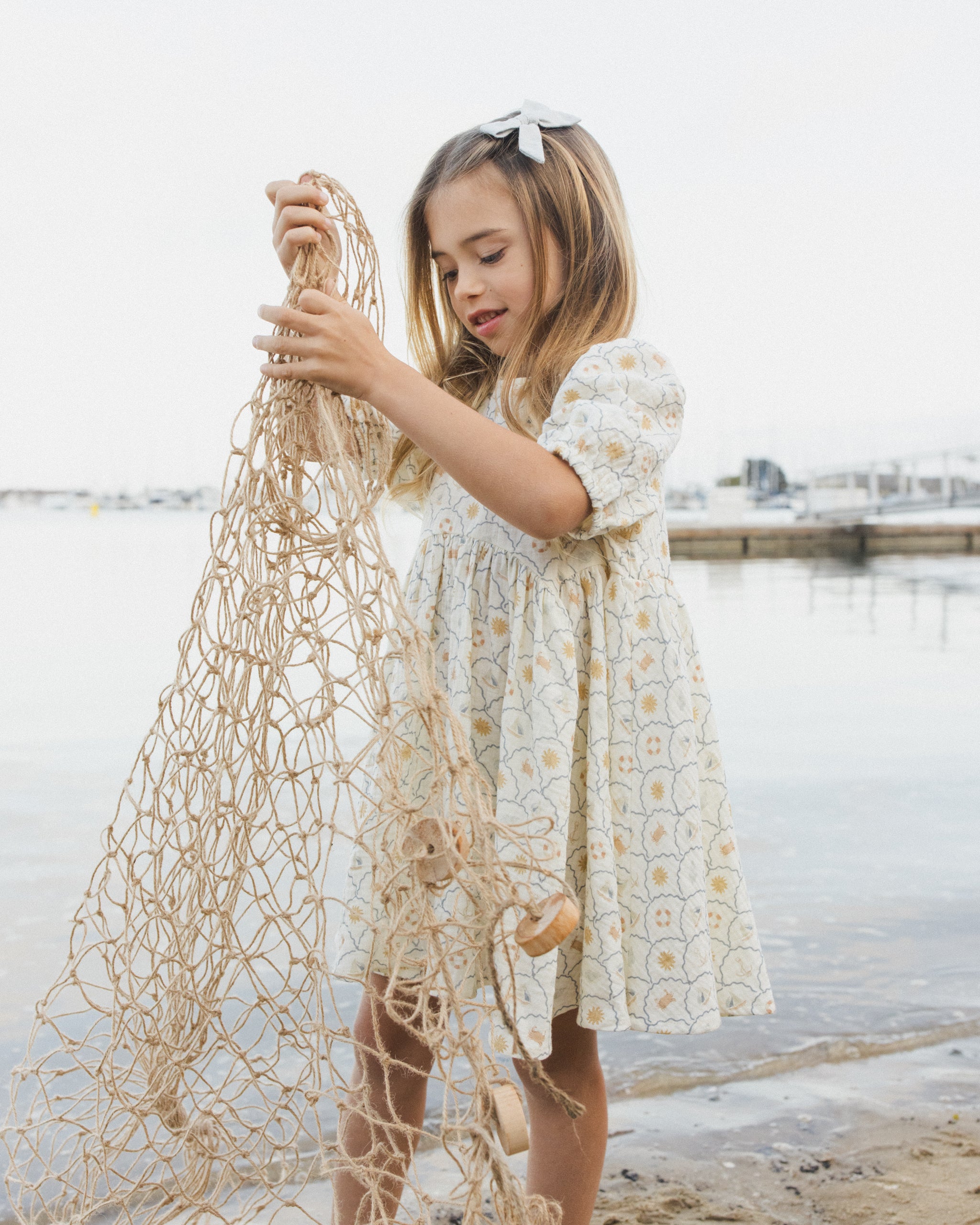 Rylee + Cru Rose Dress - Nautical