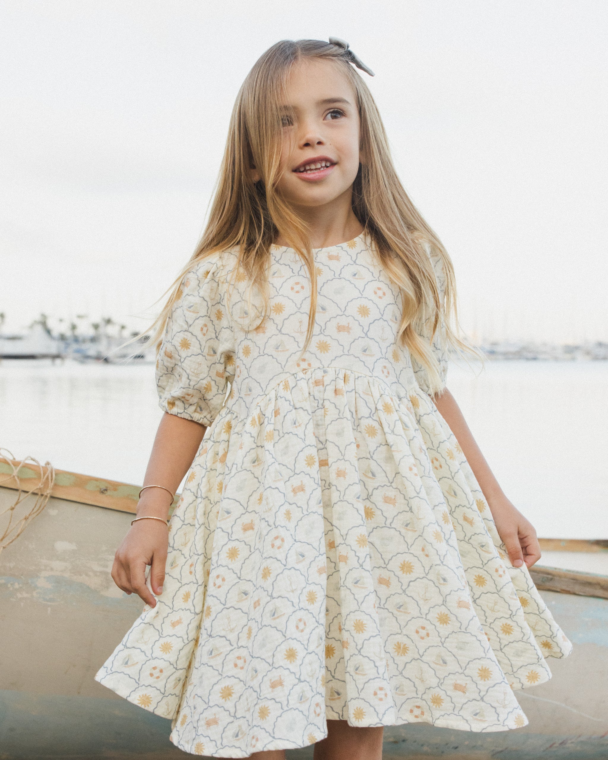 Rylee + Cru Rose Dress - Nautical