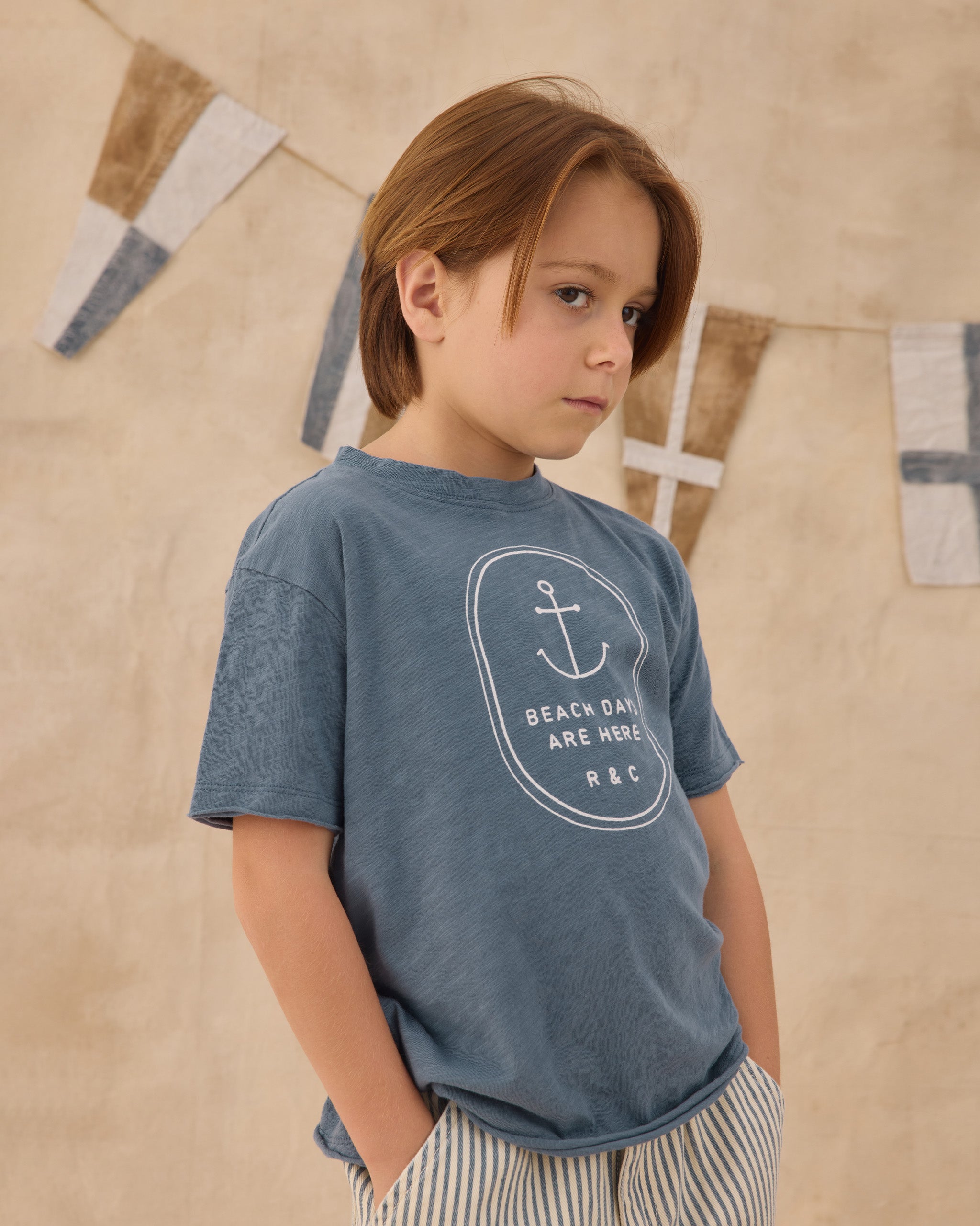 Rylee + Cru Raw Edge Tee - Beach Days