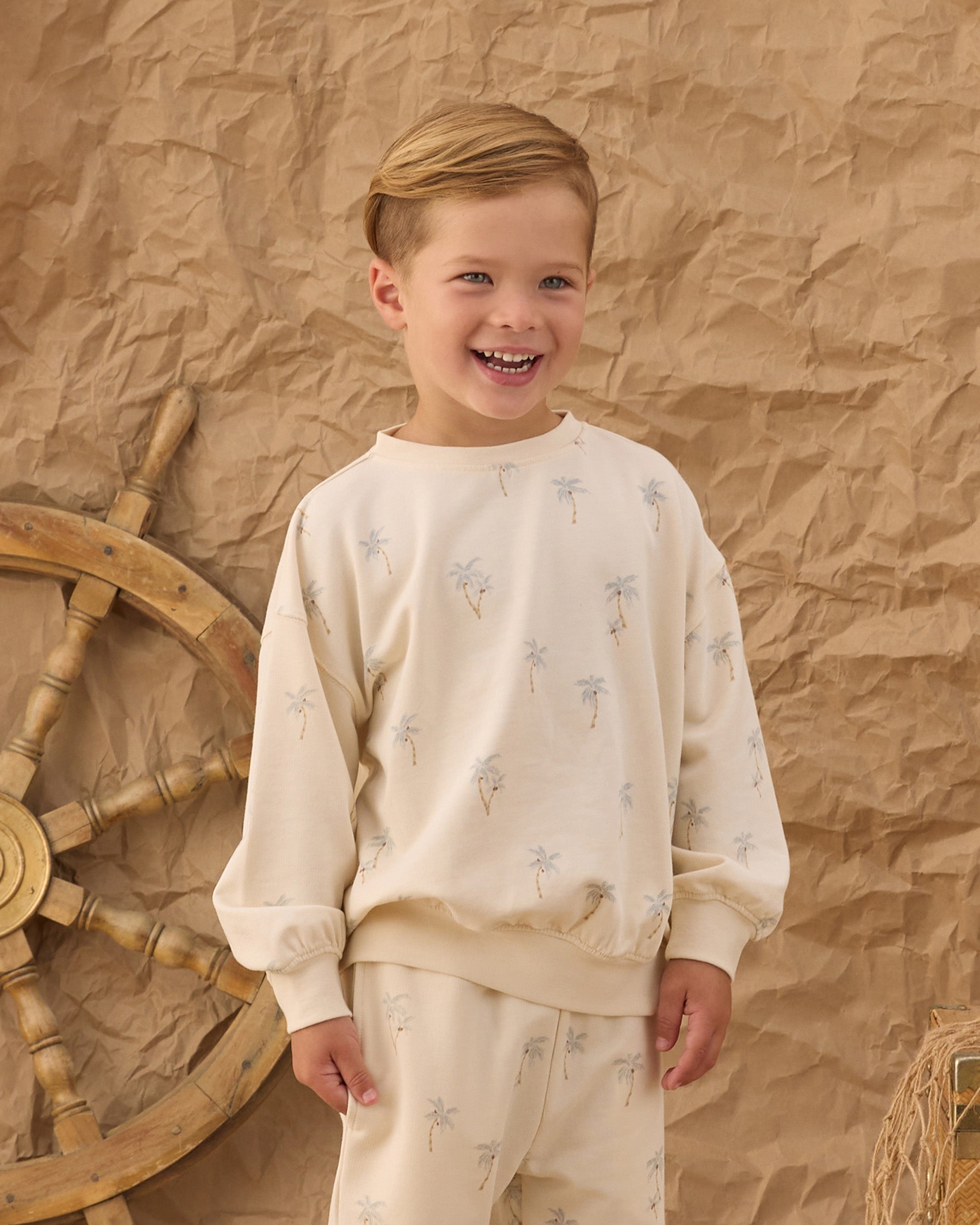 Rylee + Cru Relaxed Sweatshirt - Palms