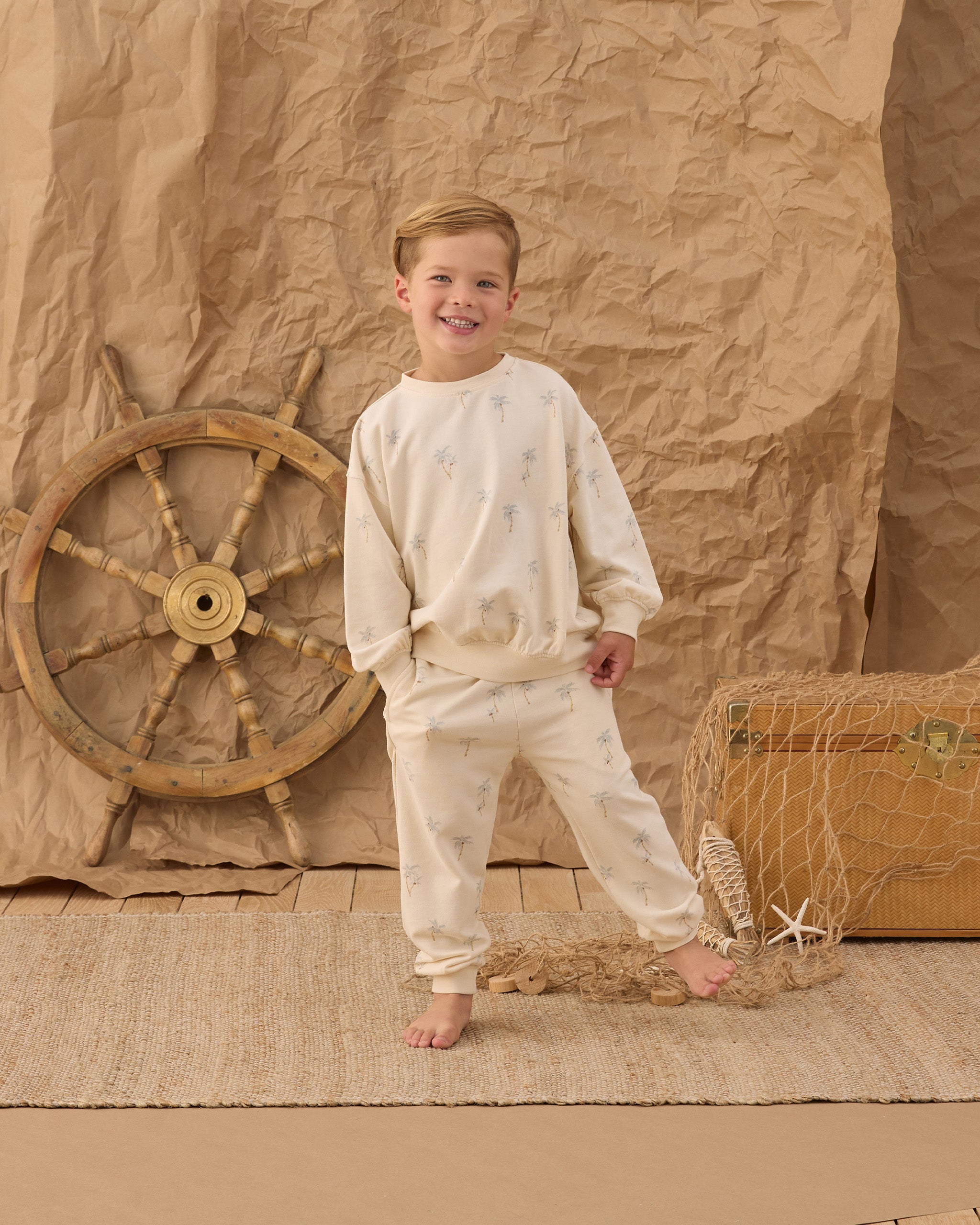 Rylee + Cru Relaxed Sweatshirt - Palms