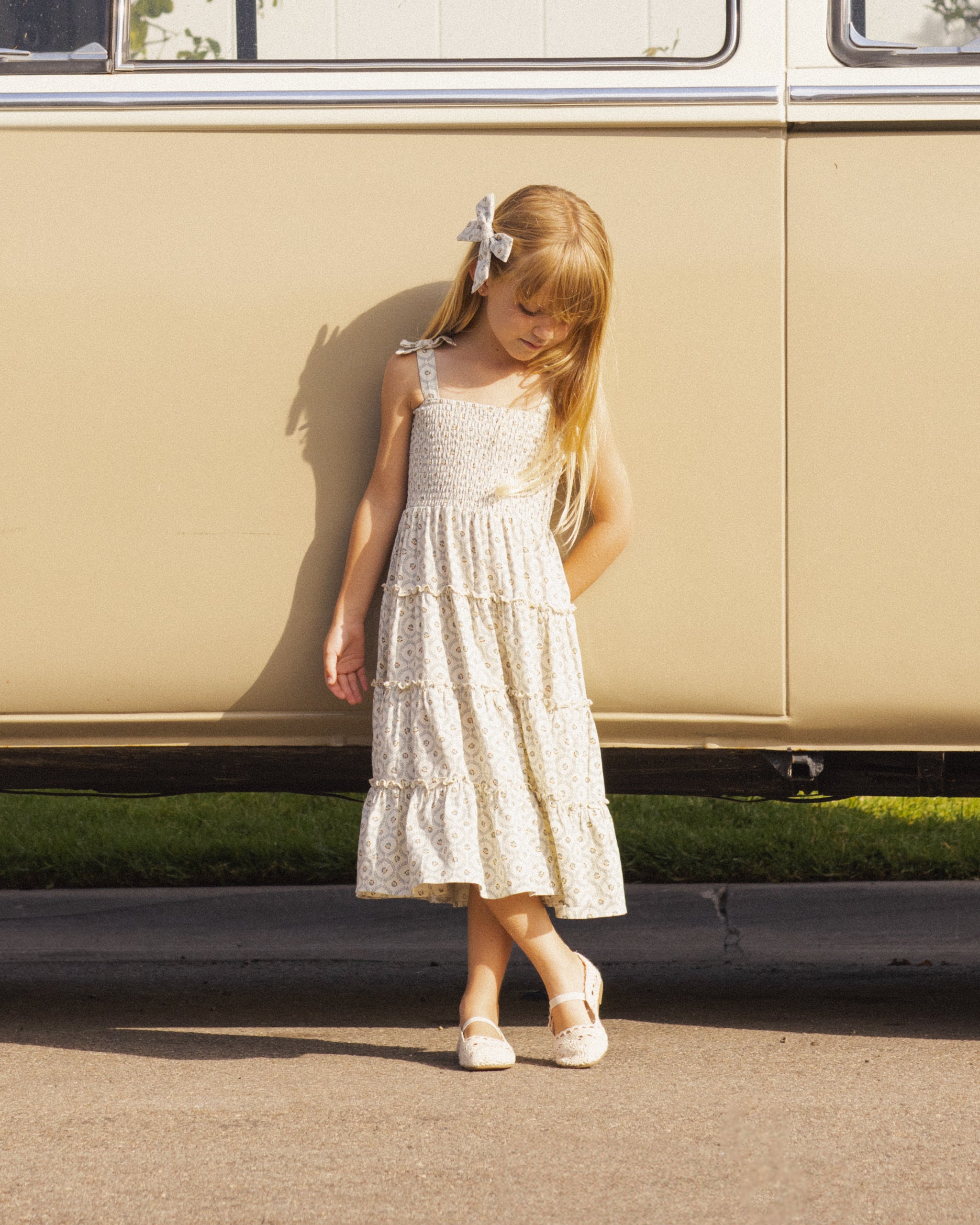 Rylee + Cru Taylor Dress - Green Fleur