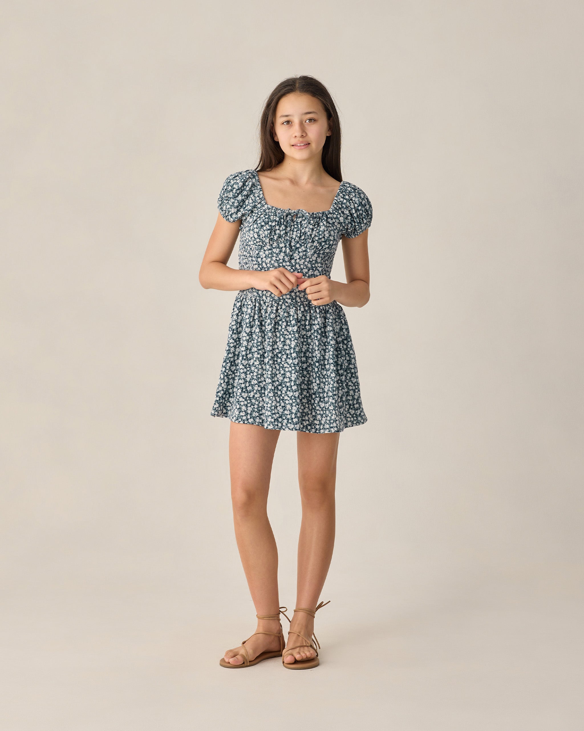 Rylee + Cru Teen Alex Dress - Navy Floral